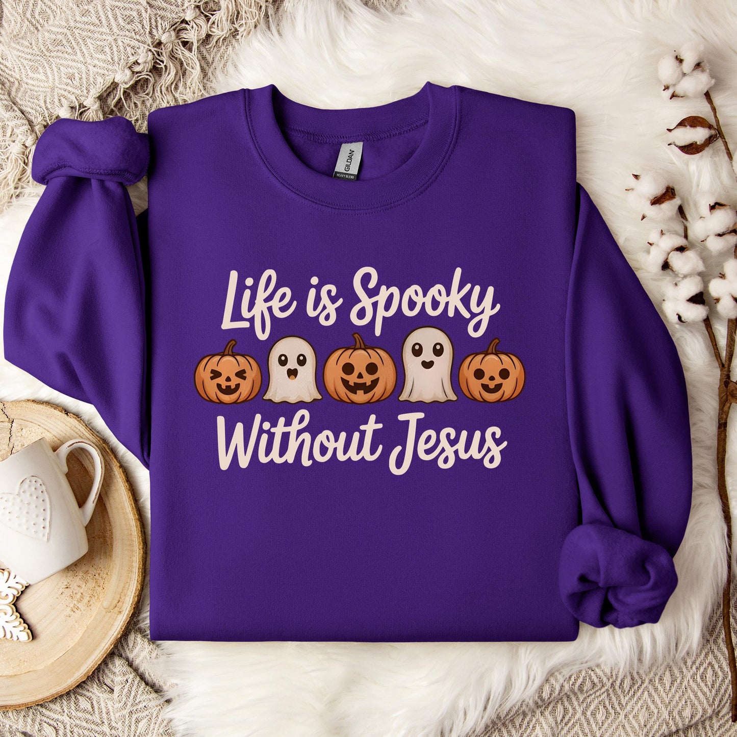 Life Is Spooky Without Jesus Sweatshirt