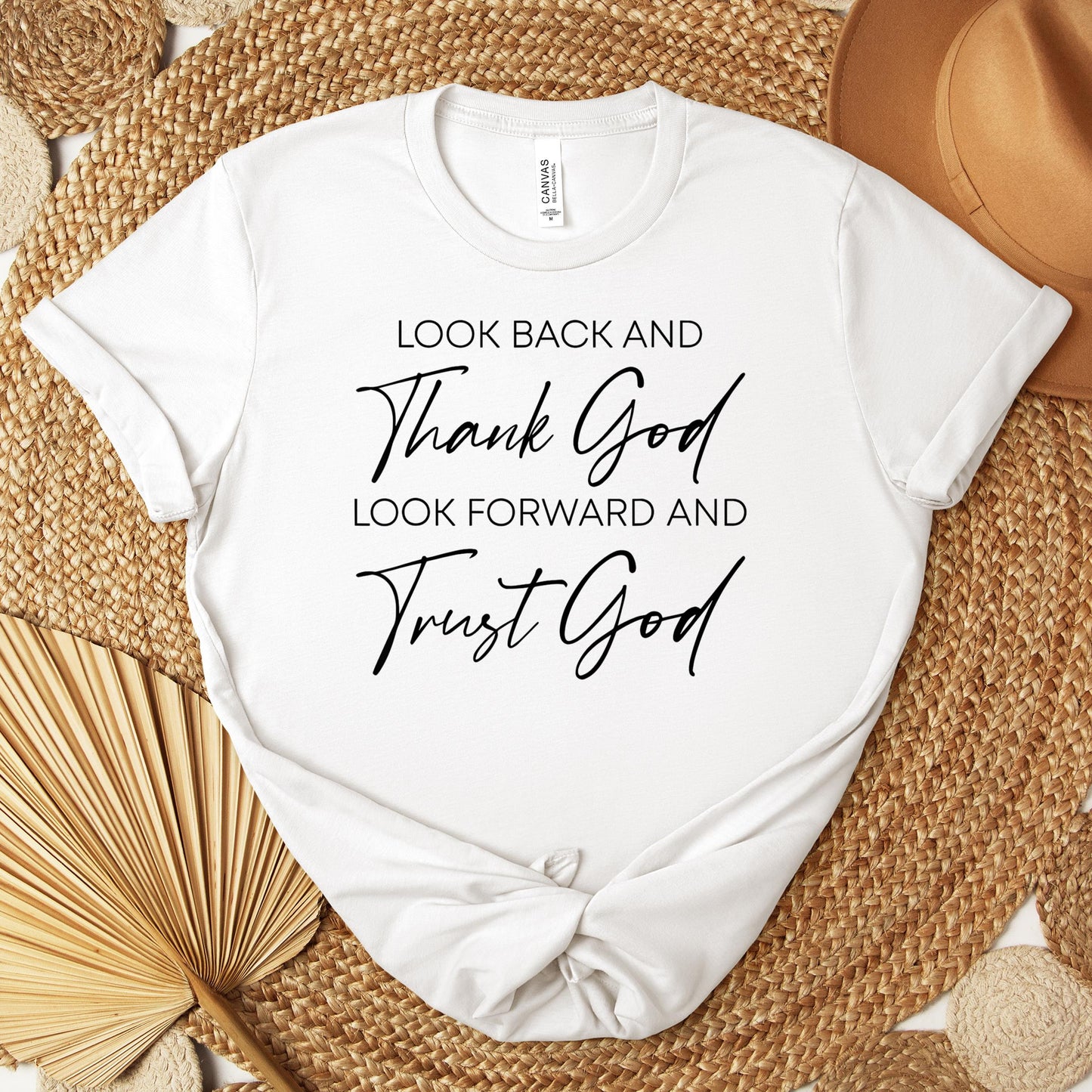 Look Back And Thank God Look Forward And Trust God 01 Premium T-shirt