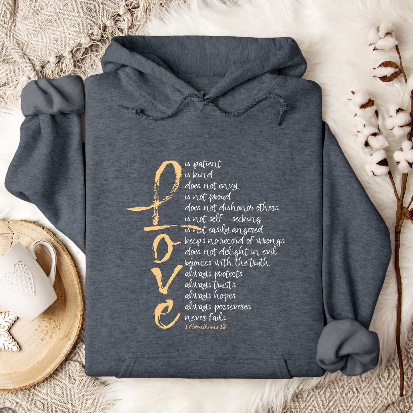 Love 1 Corinthians 13 Hoodie