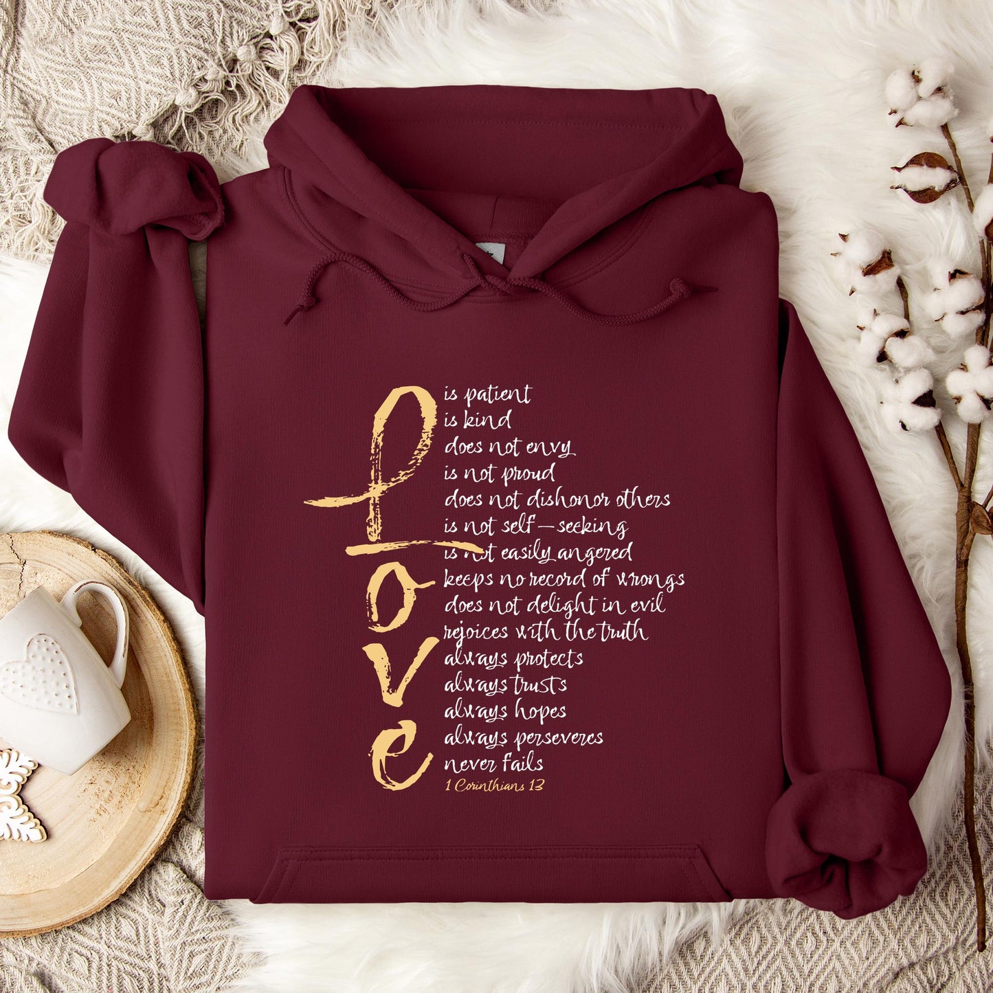 Love 1 Corinthians 13 Hoodie