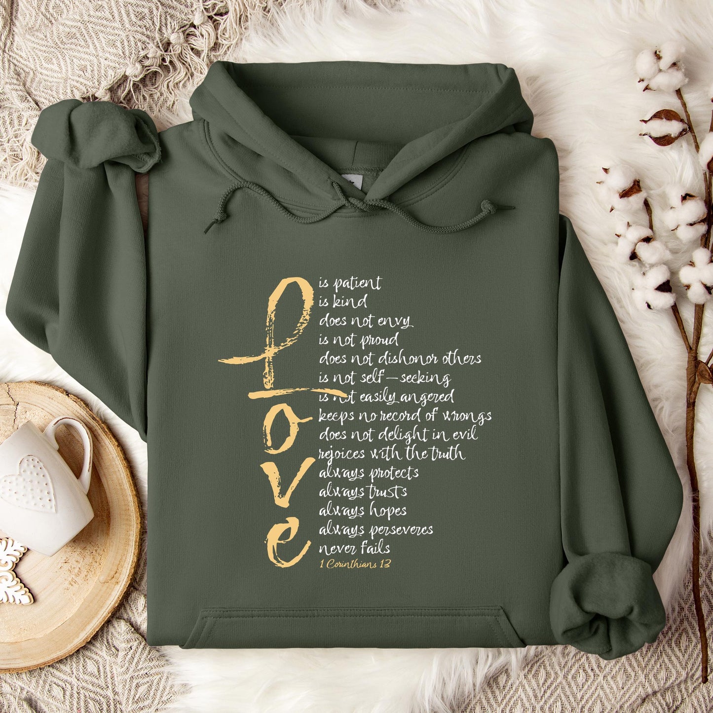 Love 1 Corinthians 13 Hoodie