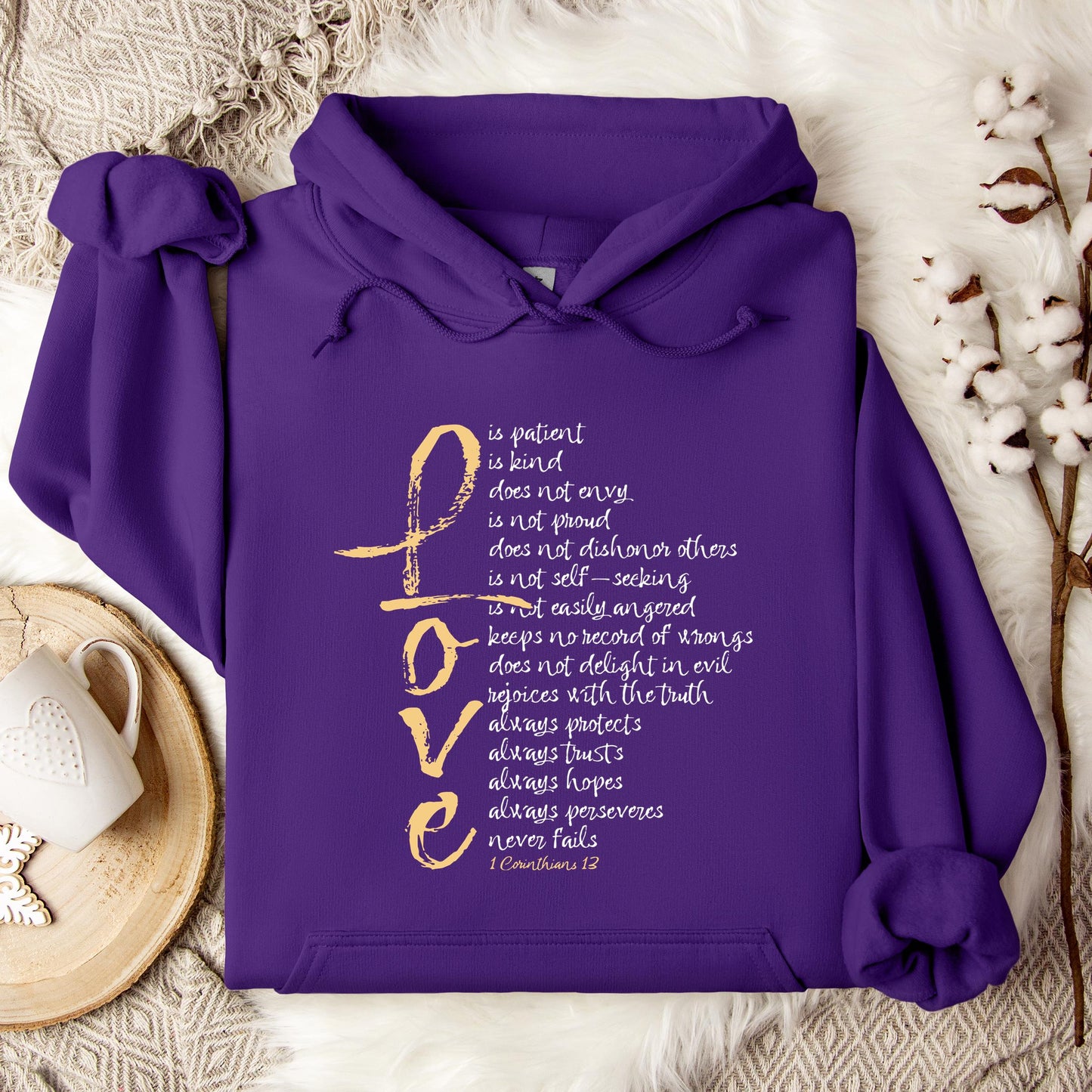 Love 1 Corinthians 13 Hoodie