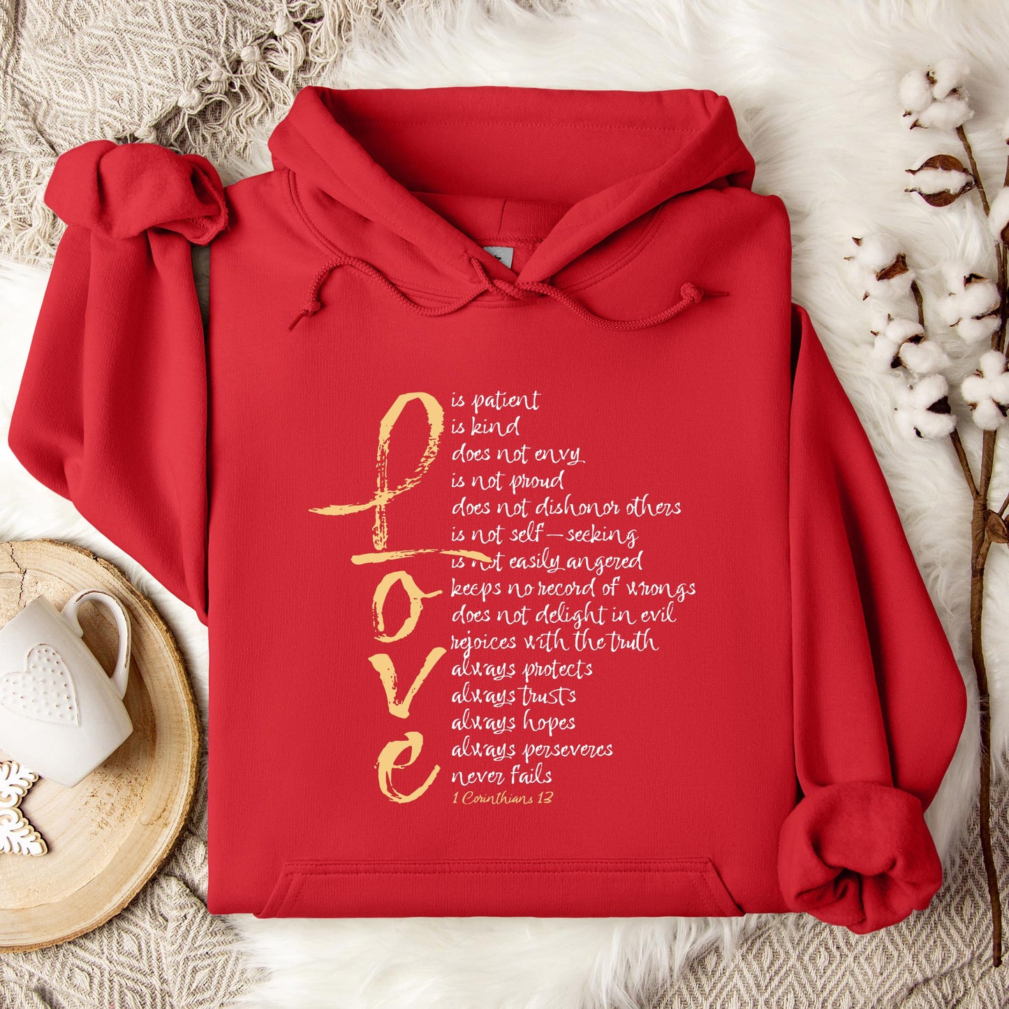 Love 1 Corinthians 13 Hoodie