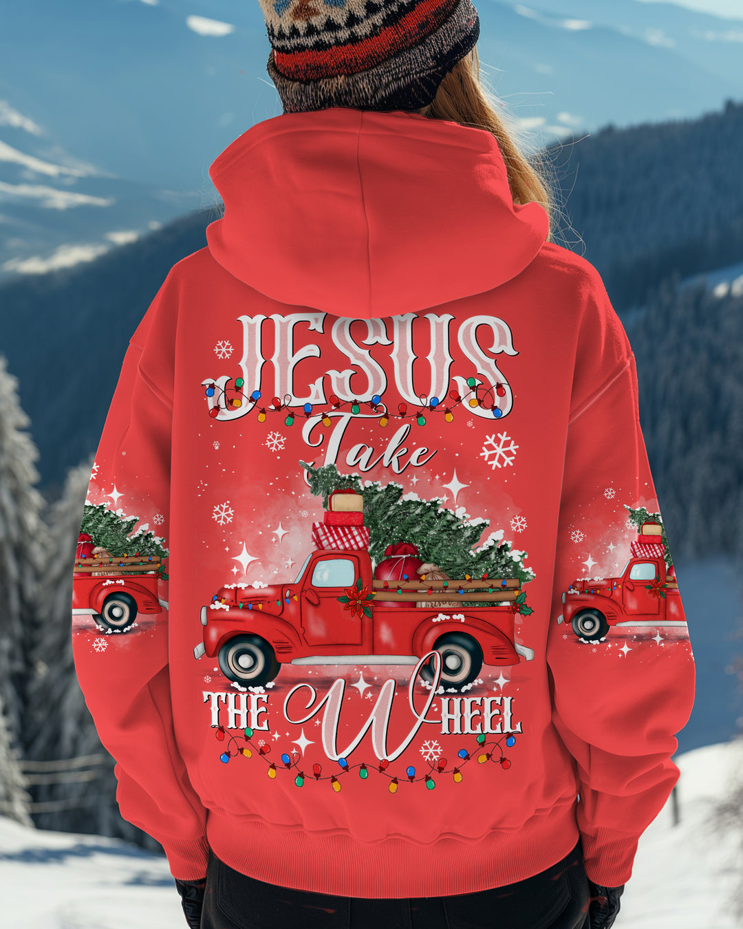 Jesus Take The Wheel Christmas Hoodie 7
