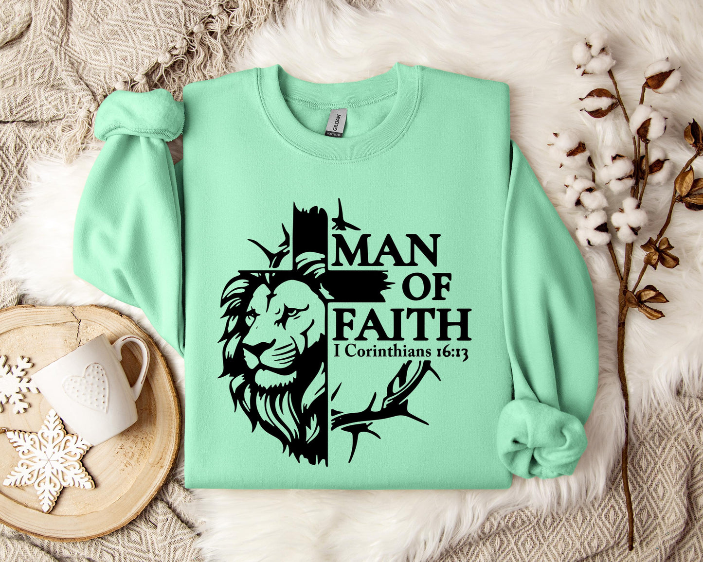 Man Of Faith 1 Corinthians 16.13 2 Sweatshirt