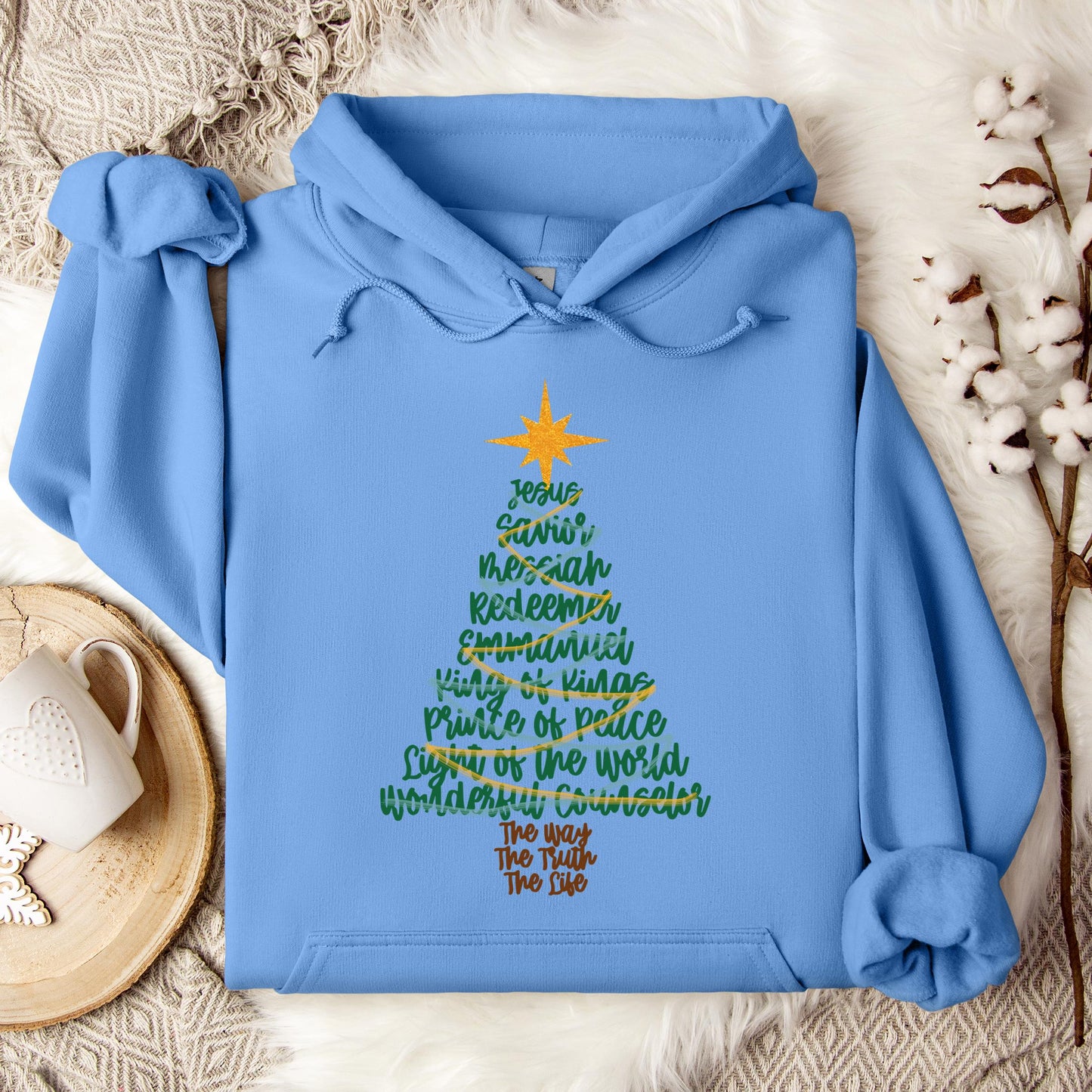 Name Of Jesus Christmas Tree 02 Hoodie