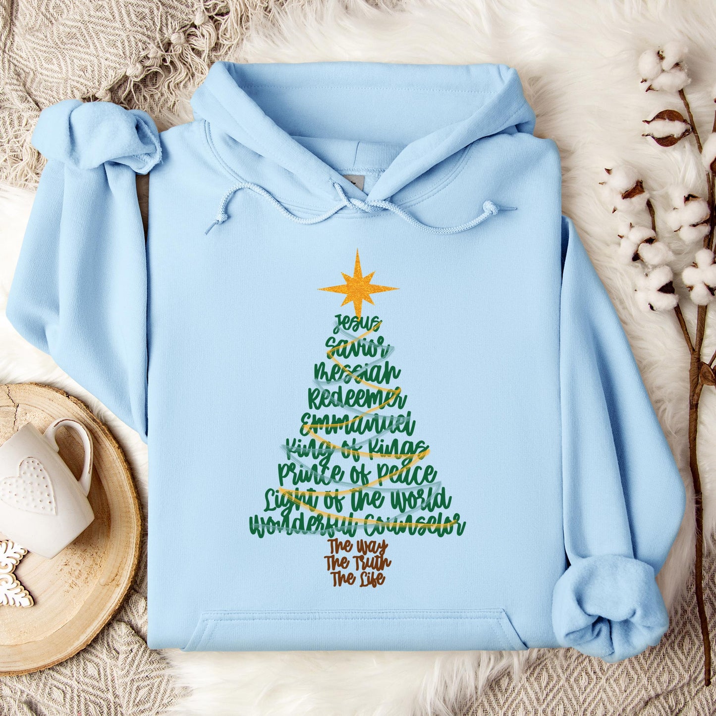 Name Of Jesus Christmas Tree 02 Hoodie