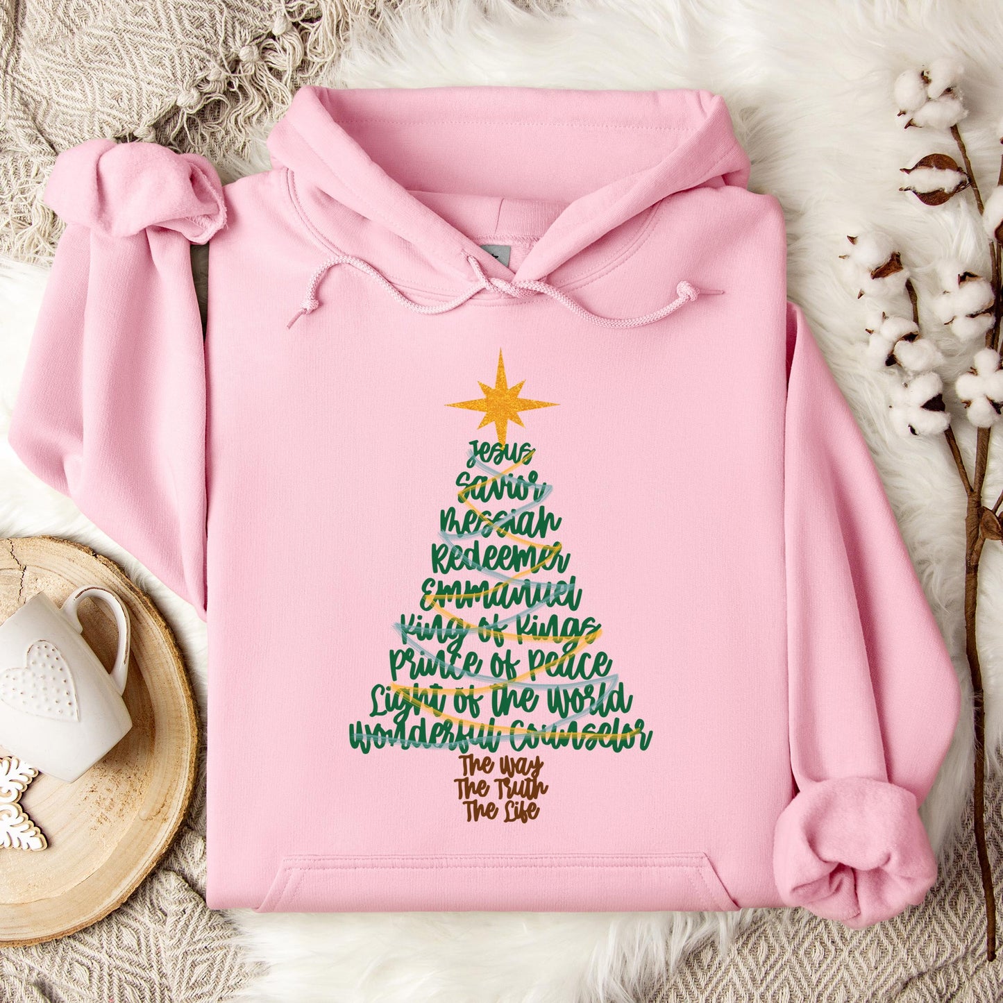 Name Of Jesus Christmas Tree 02 Hoodie