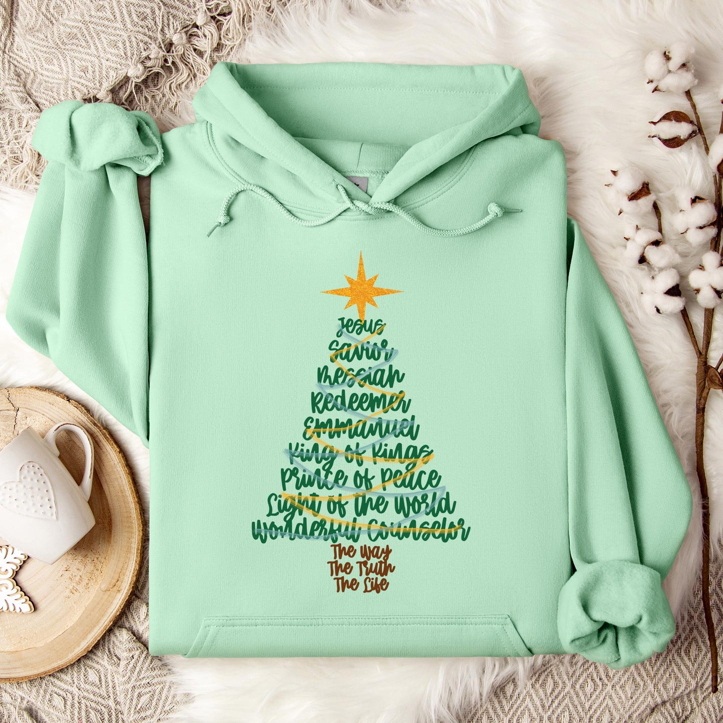 Name Of Jesus Christmas Tree 02 Hoodie