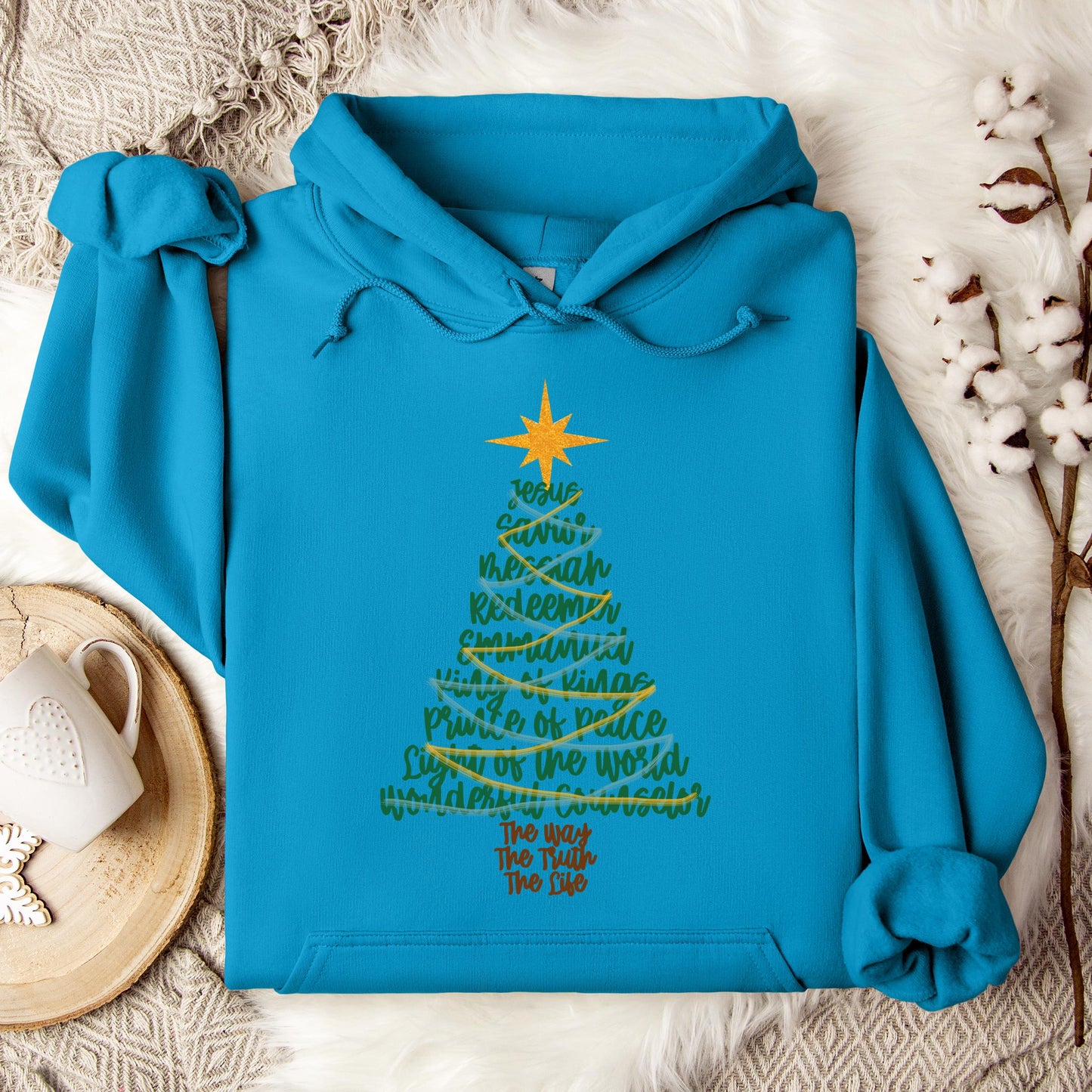 Name Of Jesus Christmas Tree 02 Hoodie