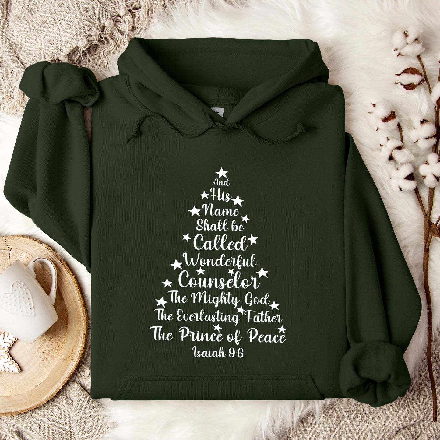 Name Of Jesus Christmas Tree 03 Hoodie