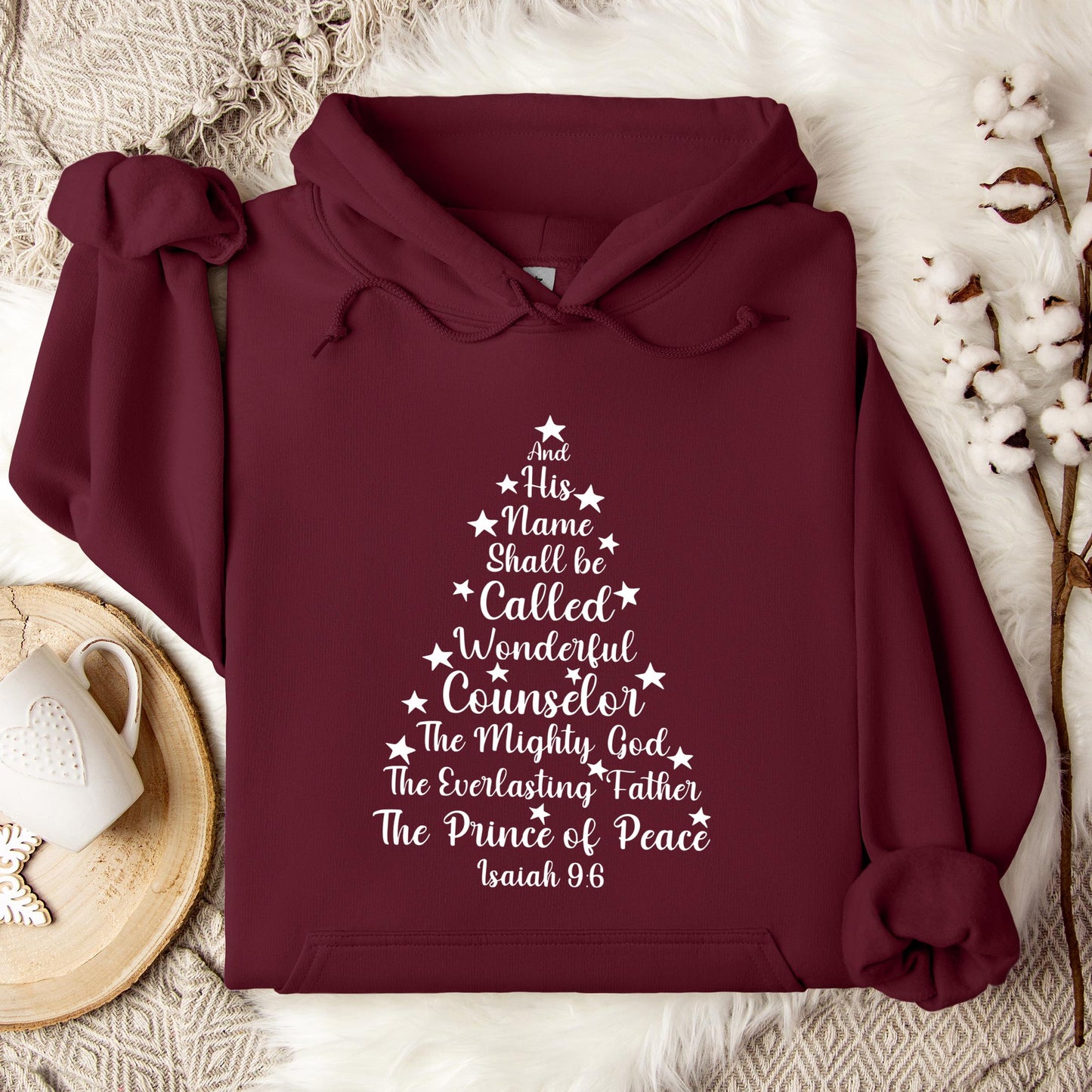 Name Of Jesus Christmas Tree 03 Hoodie