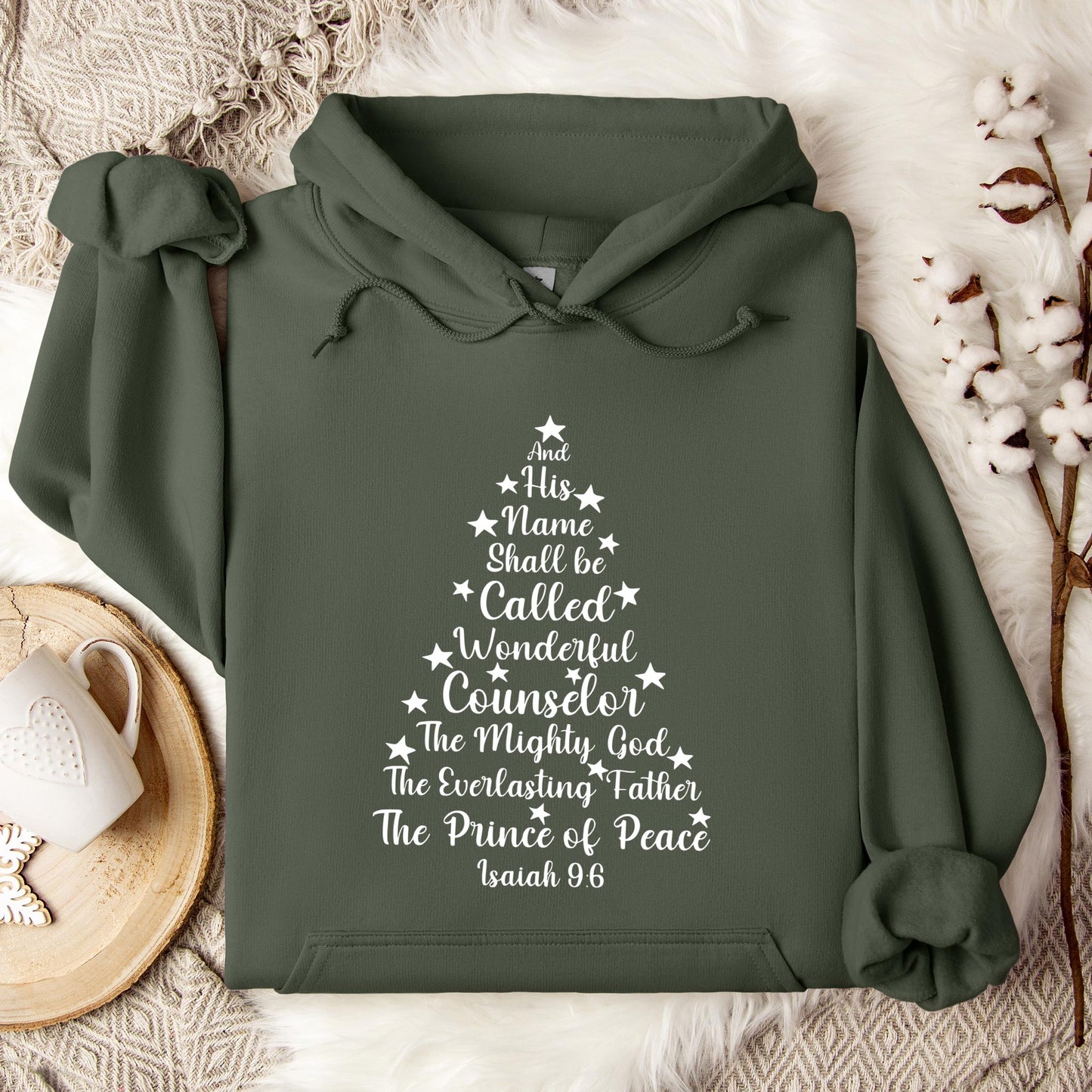 Name Of Jesus Christmas Tree 03 Hoodie