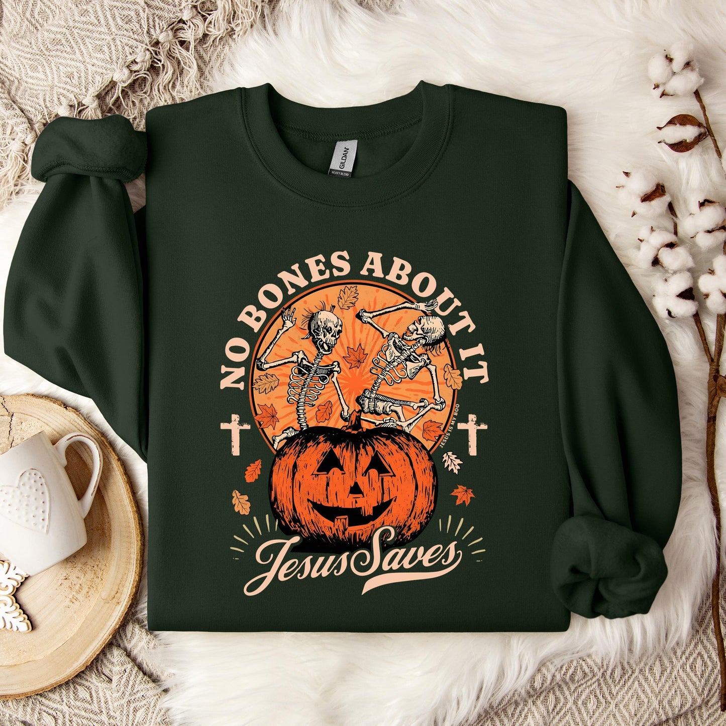No Bones About It Jesus Saves Sweatshirt