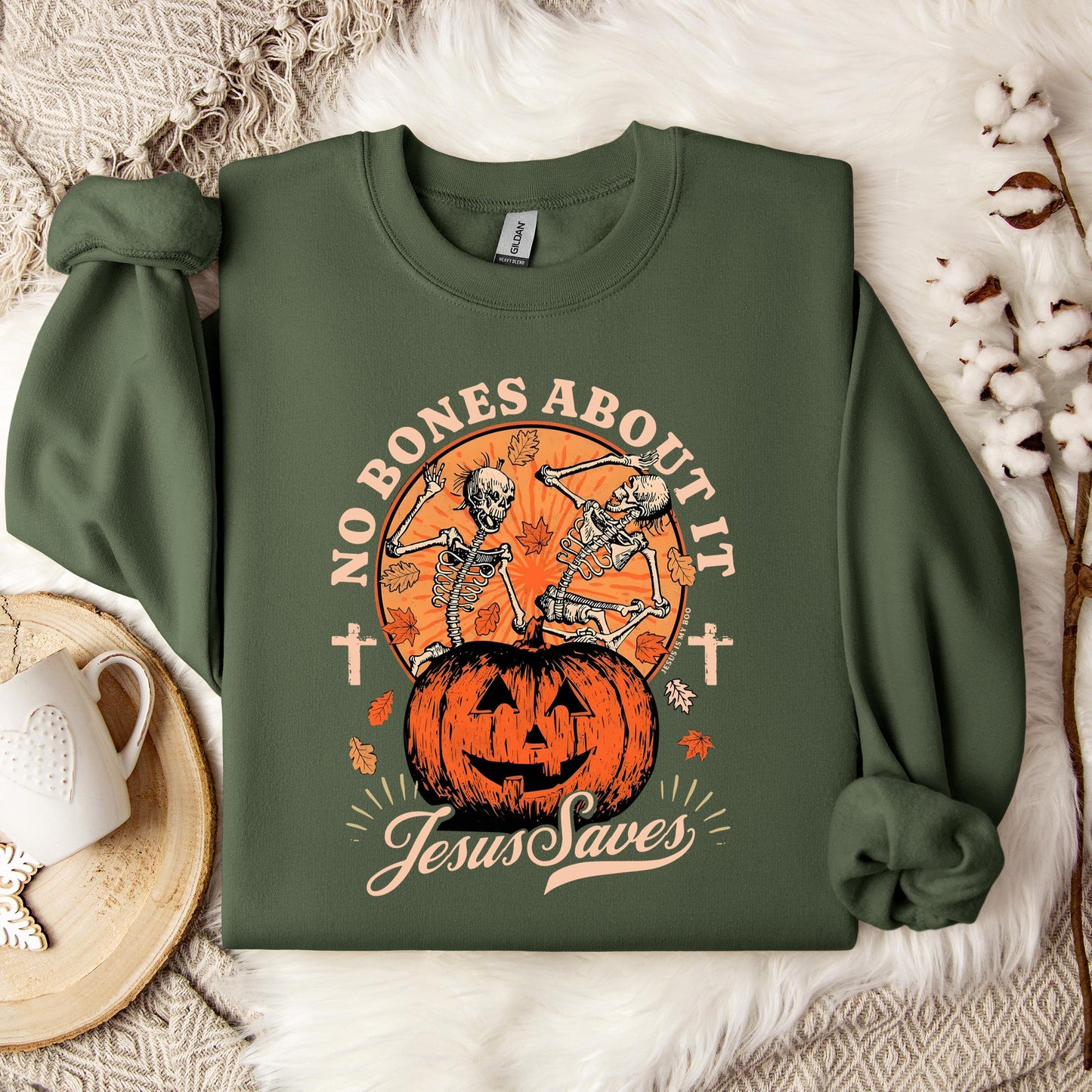 No Bones About It Jesus Saves Sweatshirt