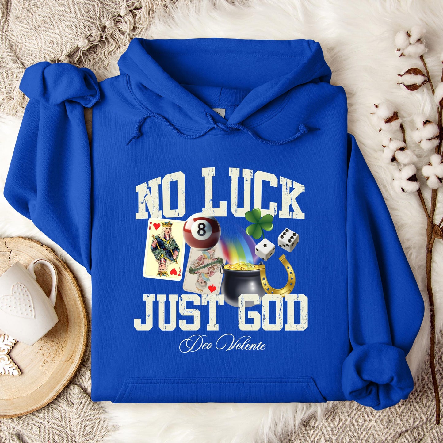 No Luck Just God Hoodie