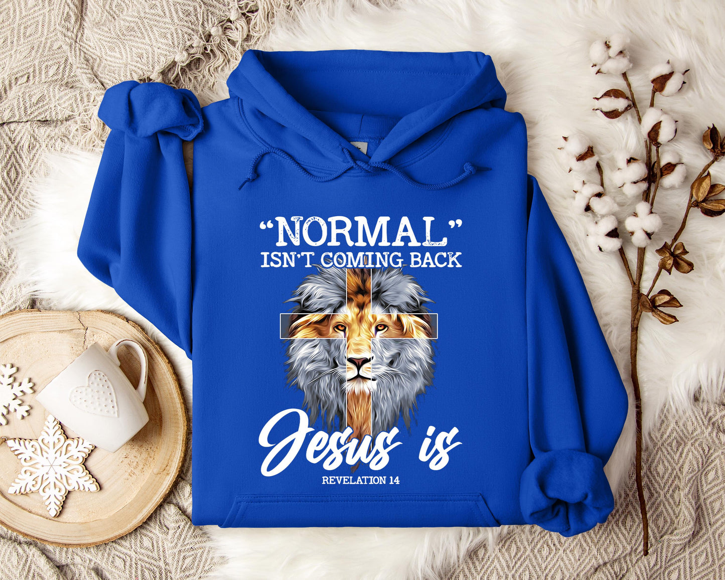 Normal Isn't Coming Back Revelation 14 Lion Hoodie