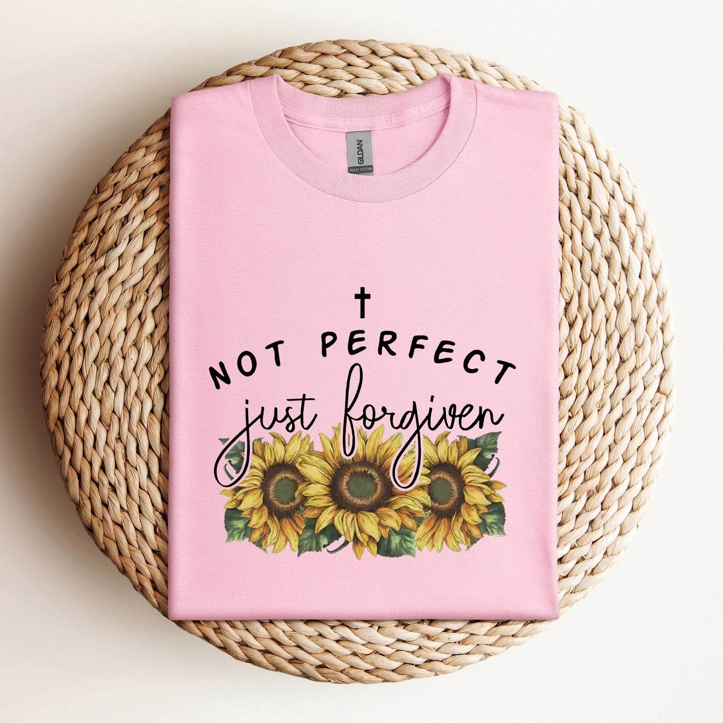 Not Perfect Just Forgiven Sunflower