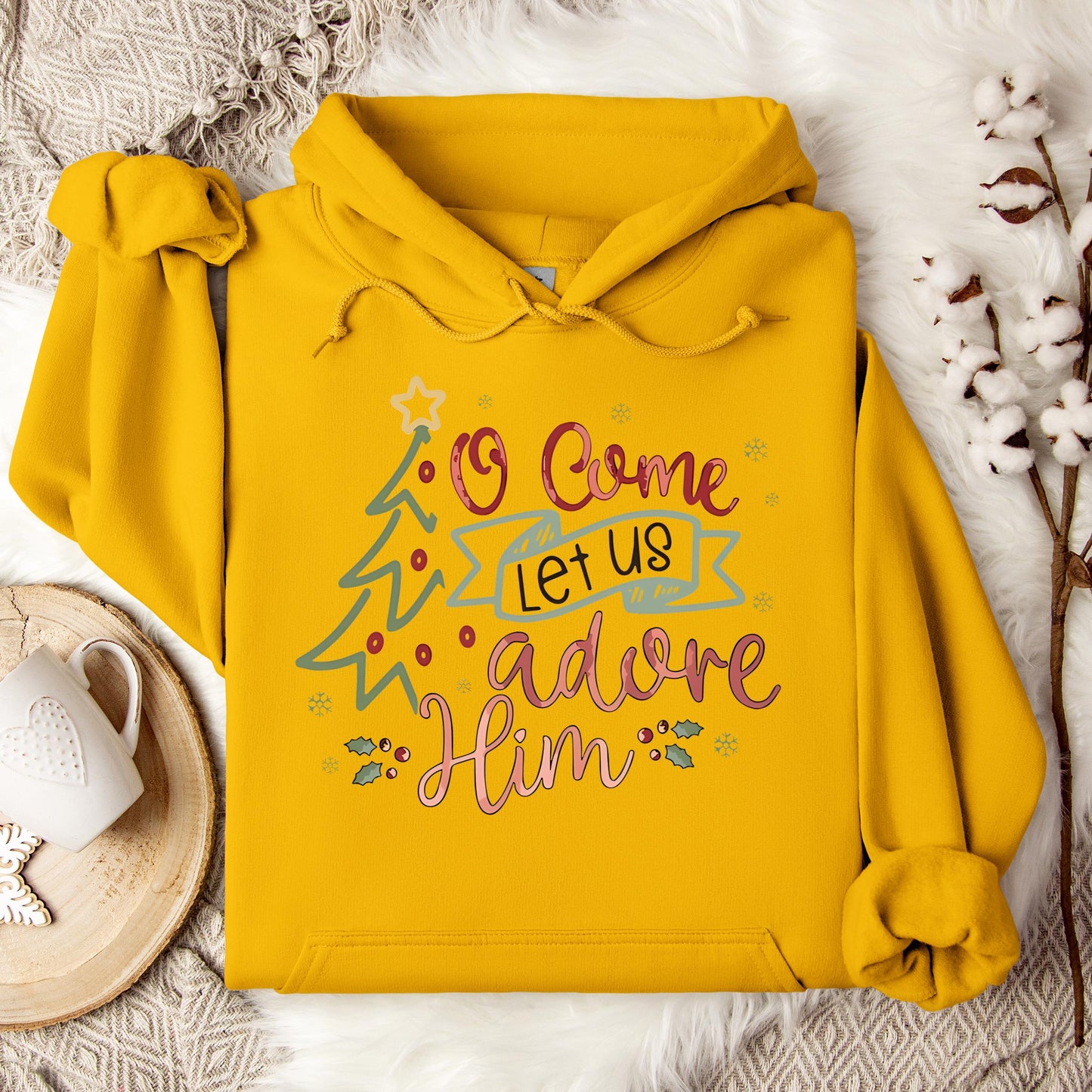 O Come Let Us Adore Him 01 Hoodie