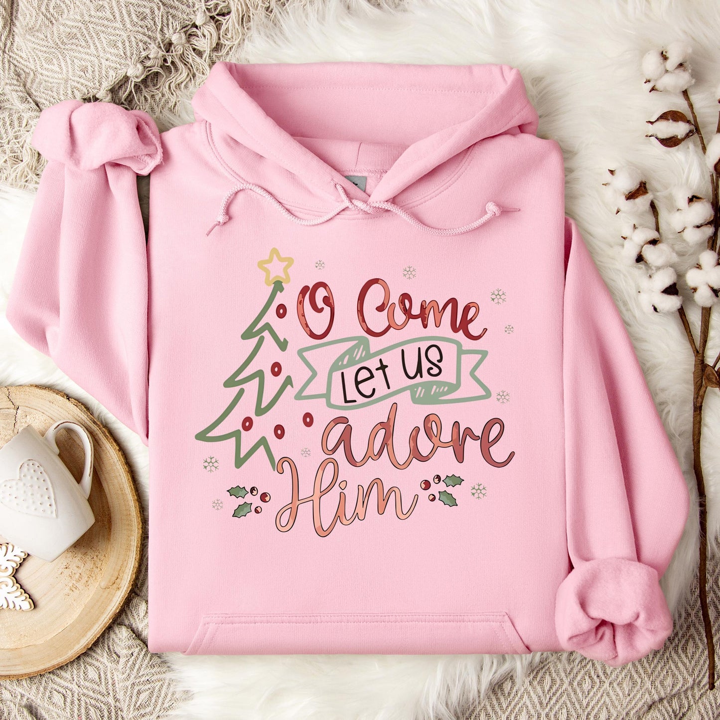 O Come Let Us Adore Him 01 Hoodie