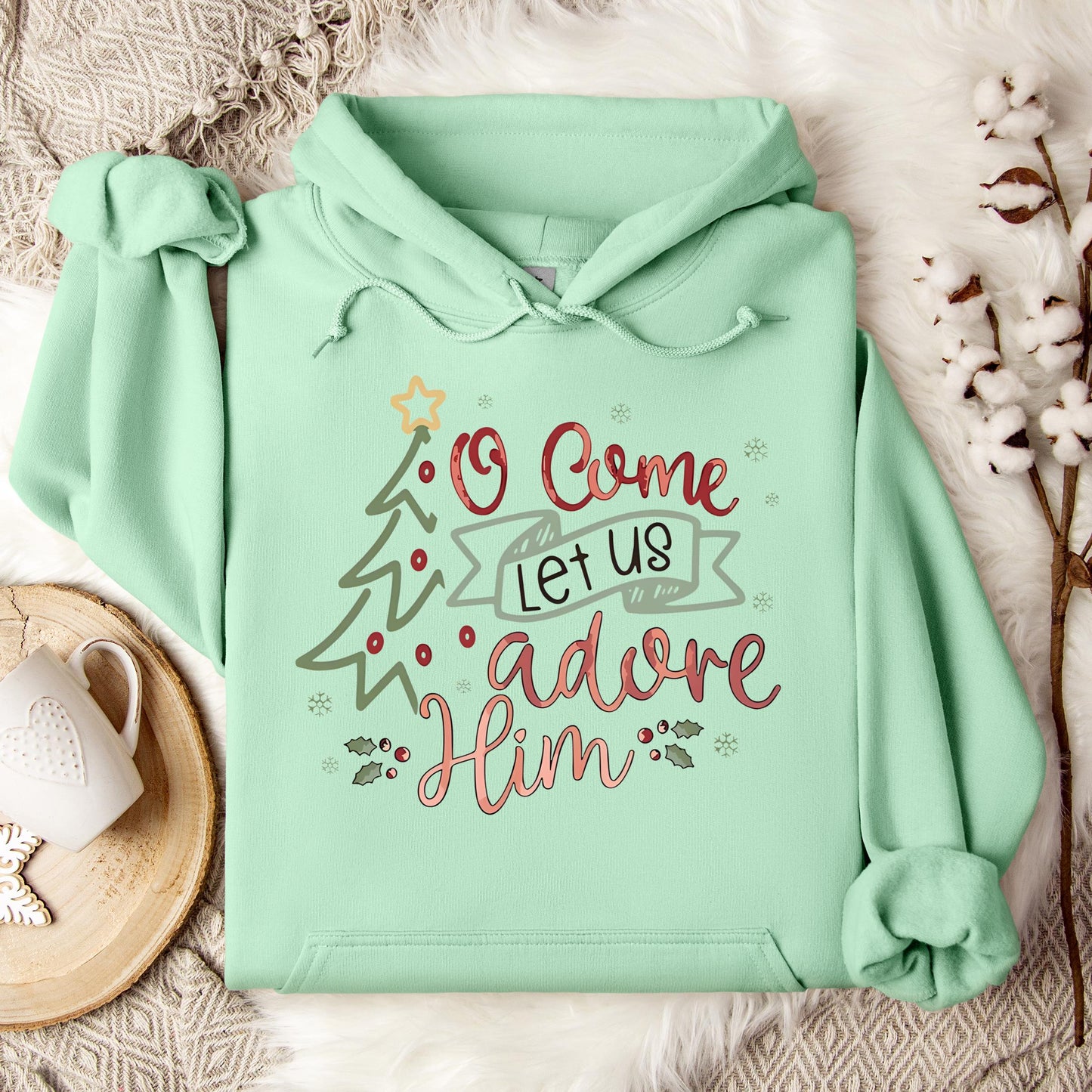 O Come Let Us Adore Him 01 Hoodie