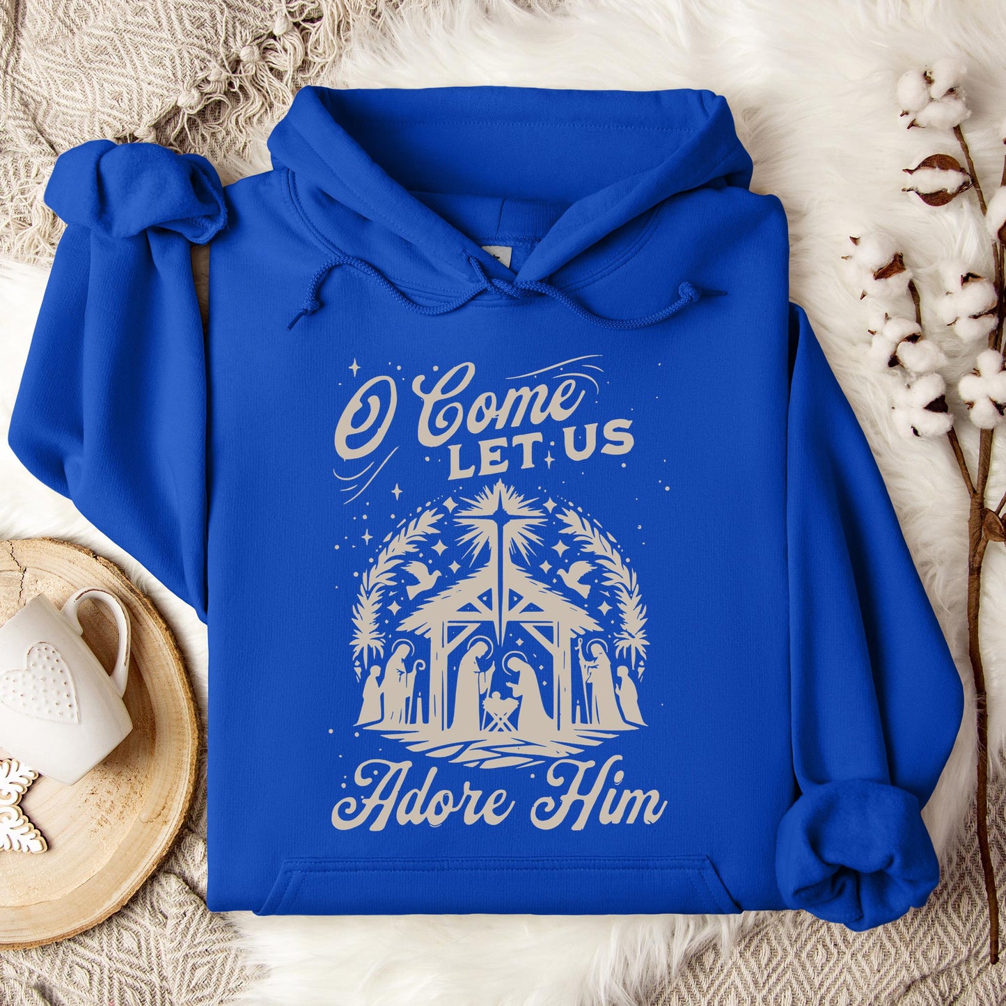 O Come Let Us Adore Him 02 Hoodie