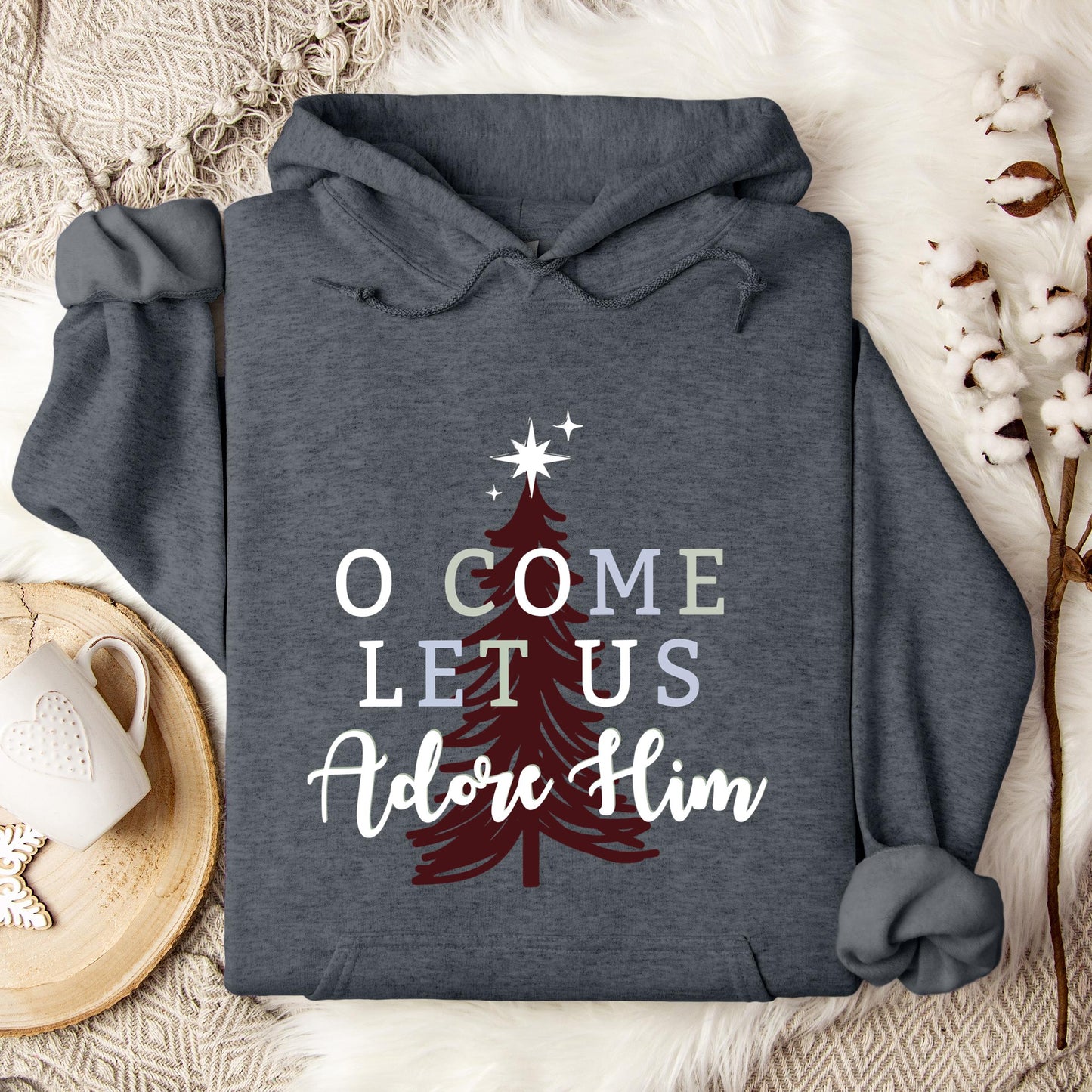 O Come Let Us Adore Him 03 Hoodie