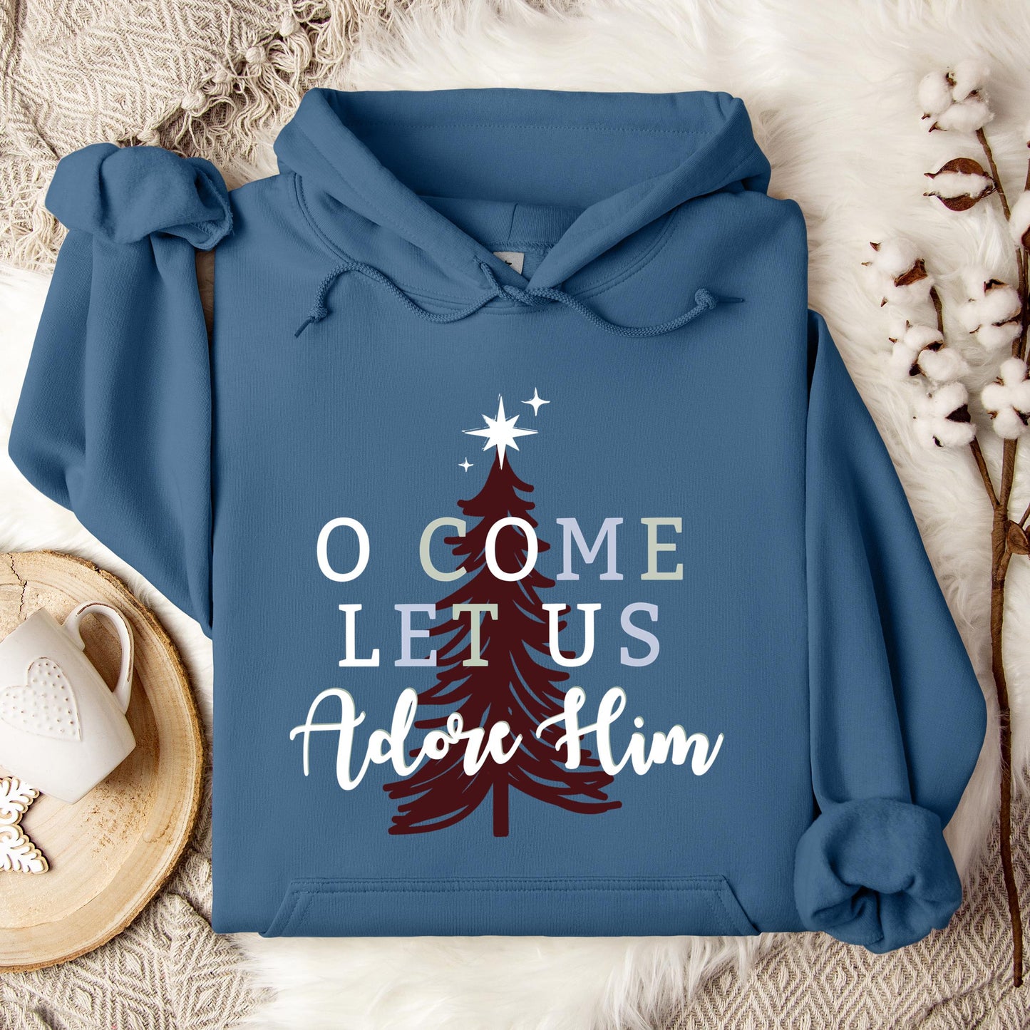 O Come Let Us Adore Him 03 Hoodie