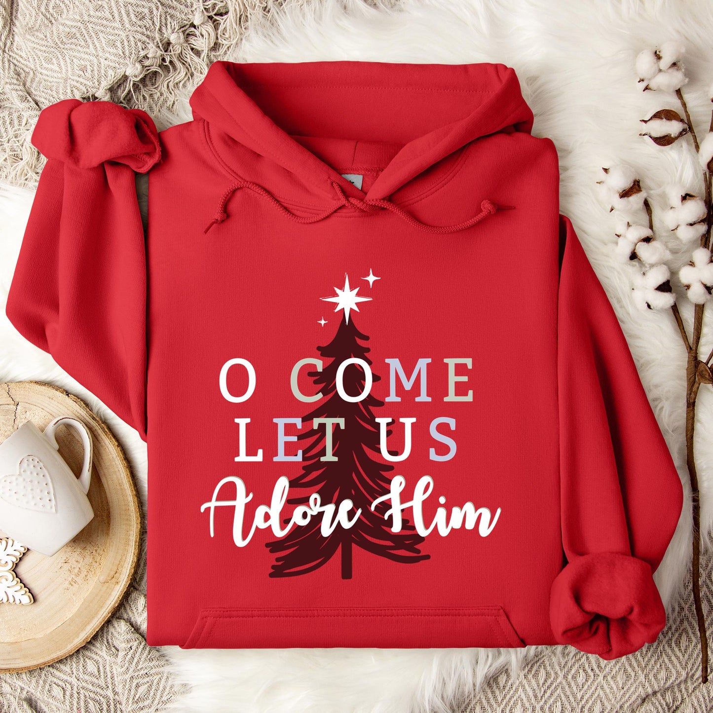 O Come Let Us Adore Him 03 Hoodie