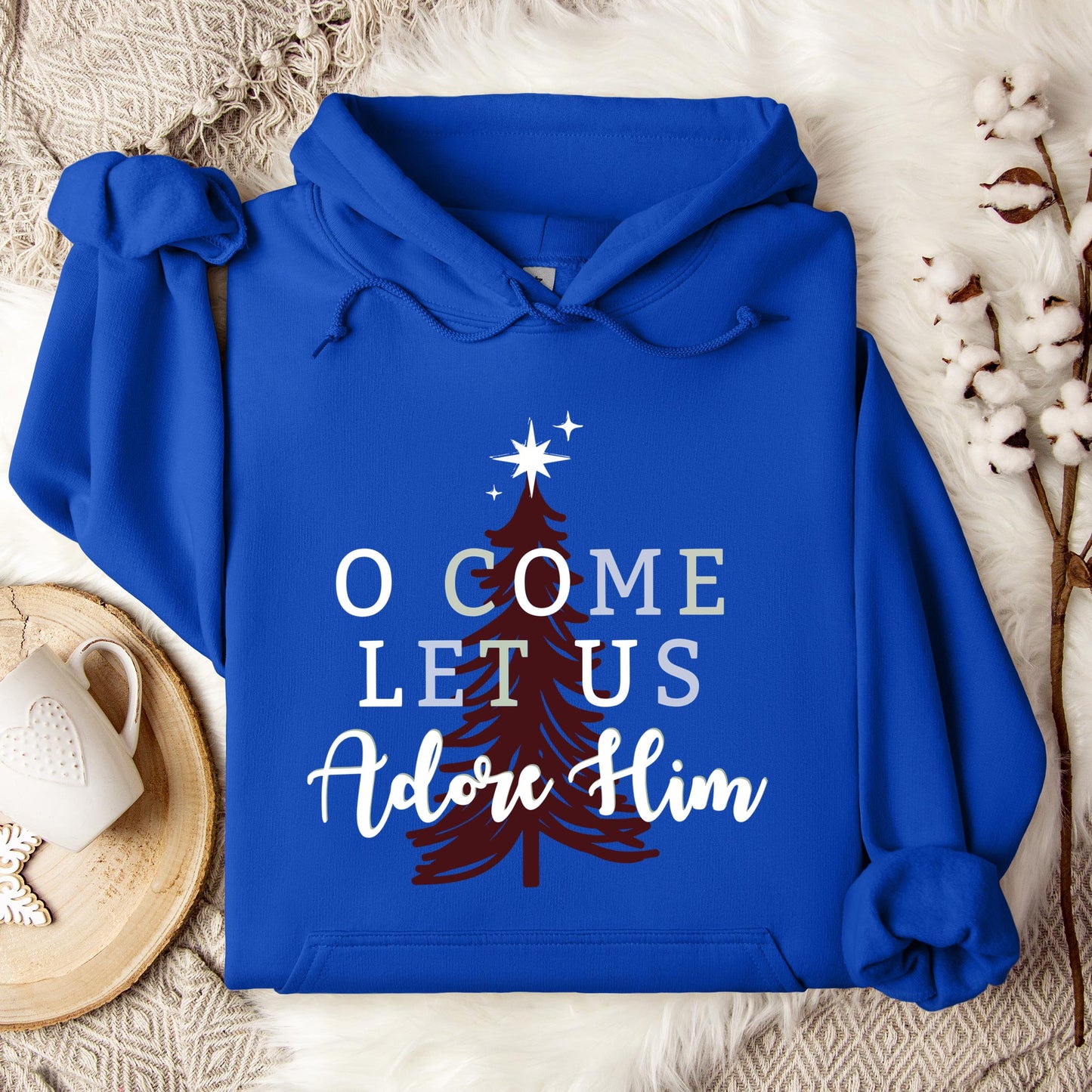 O Come Let Us Adore Him 03 Hoodie