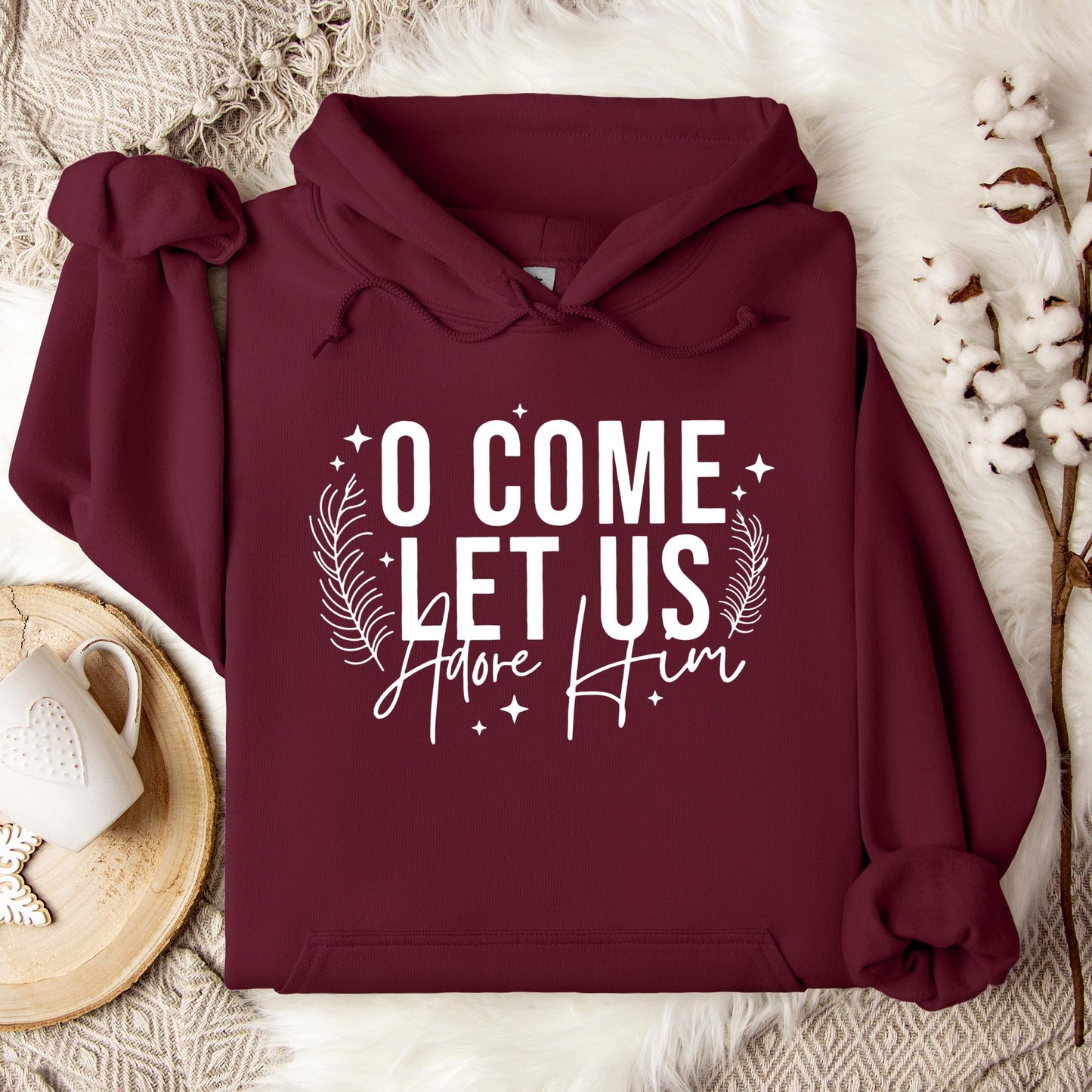 O Come Let Us Adore Him 04 Hoodie