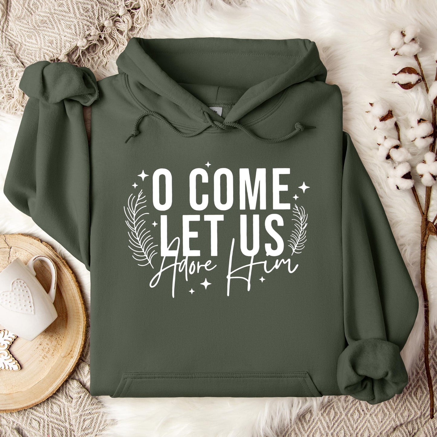 O Come Let Us Adore Him 04 Hoodie