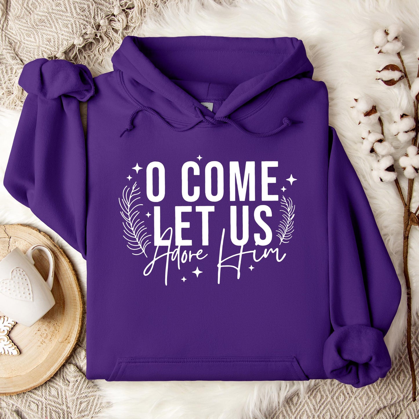 O Come Let Us Adore Him 04 Hoodie