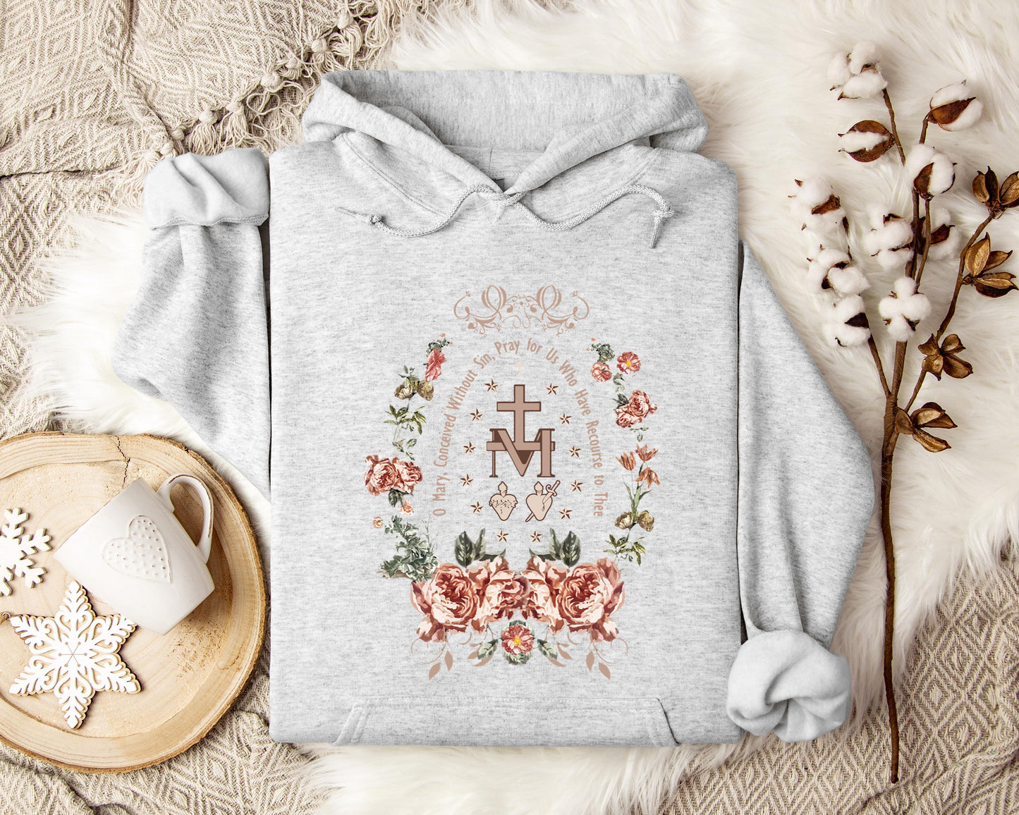 O Mary Conceived Without Sin Pray For Us Who Have Recourse To Thee Hoodie