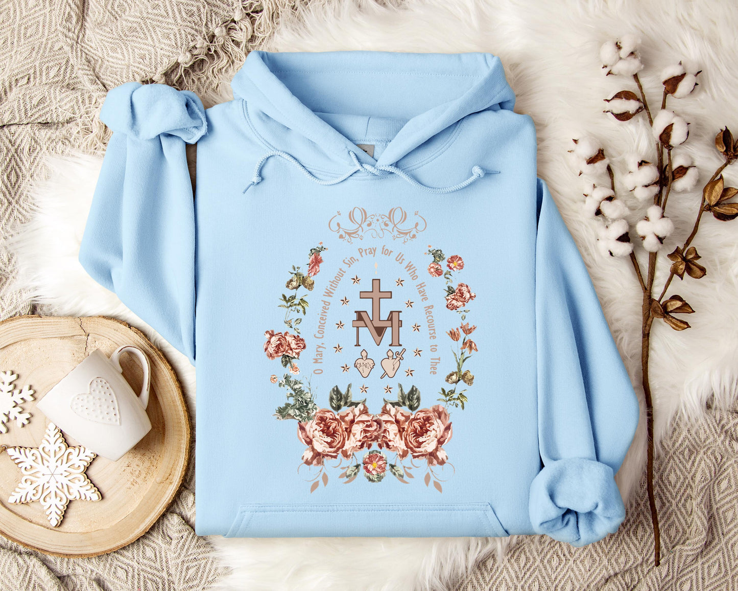 O Mary Conceived Without Sin Pray For Us Who Have Recourse To Thee Hoodie