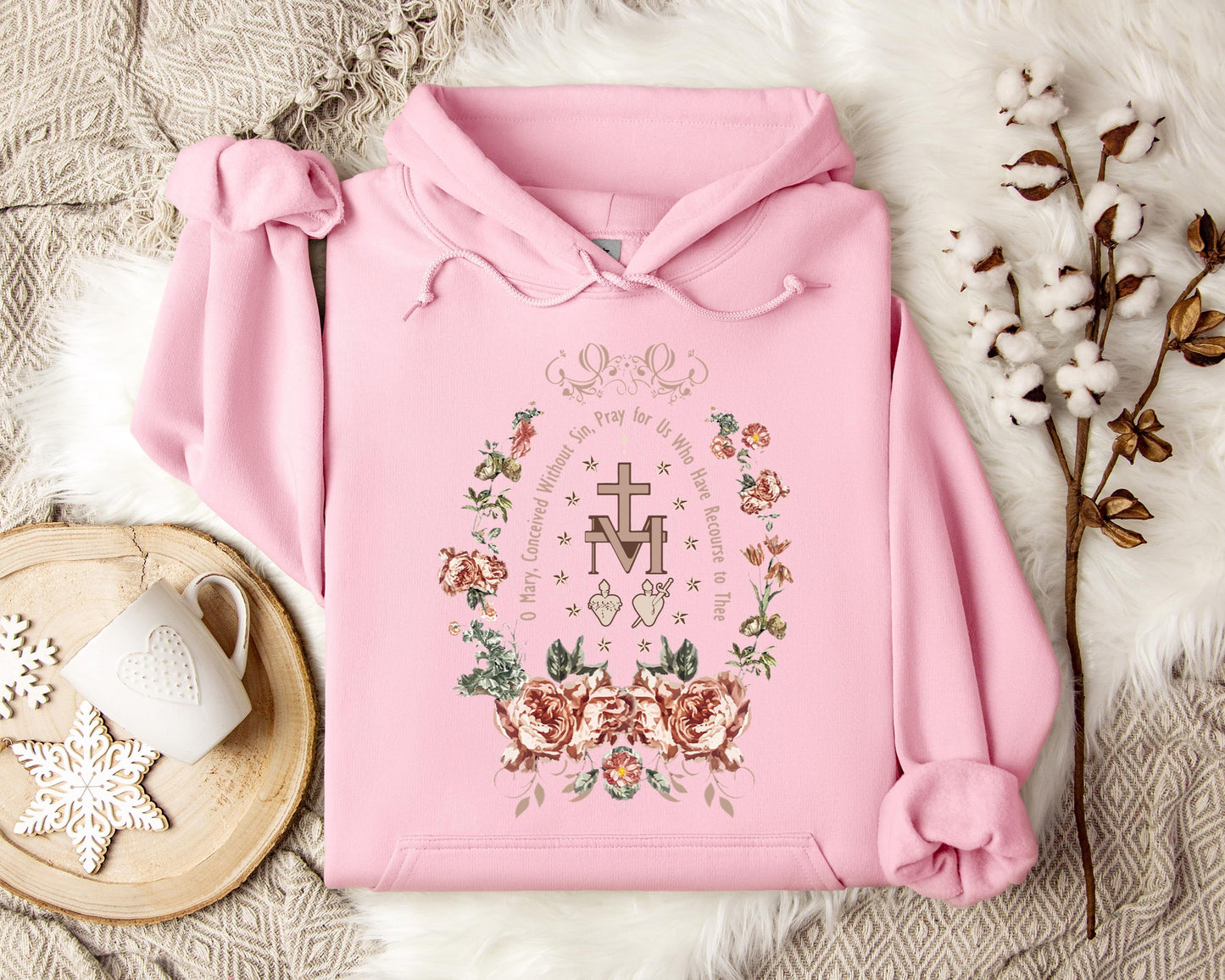 O Mary Conceived Without Sin Pray For Us Who Have Recourse To Thee Hoodie