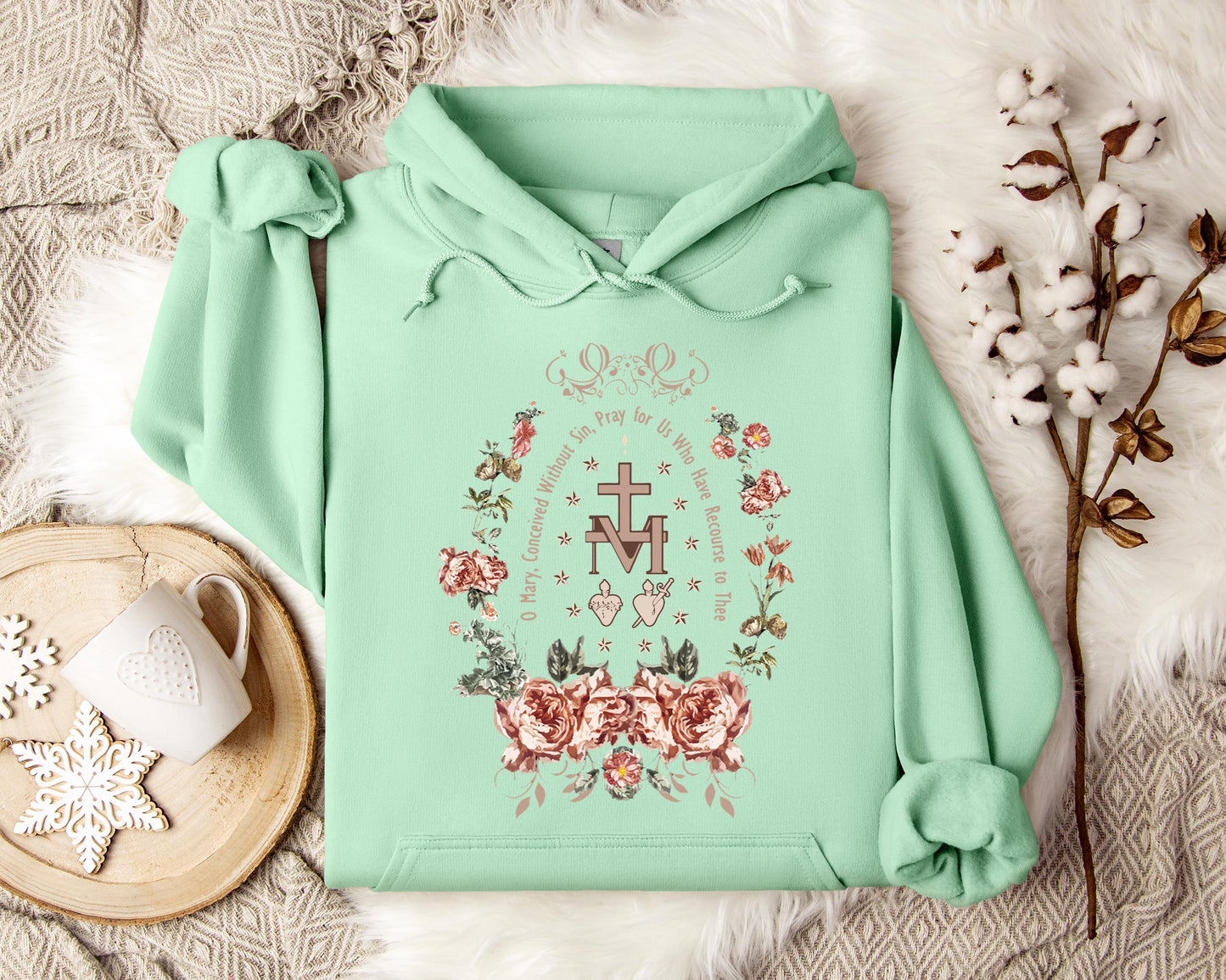 O Mary Conceived Without Sin Pray For Us Who Have Recourse To Thee Hoodie