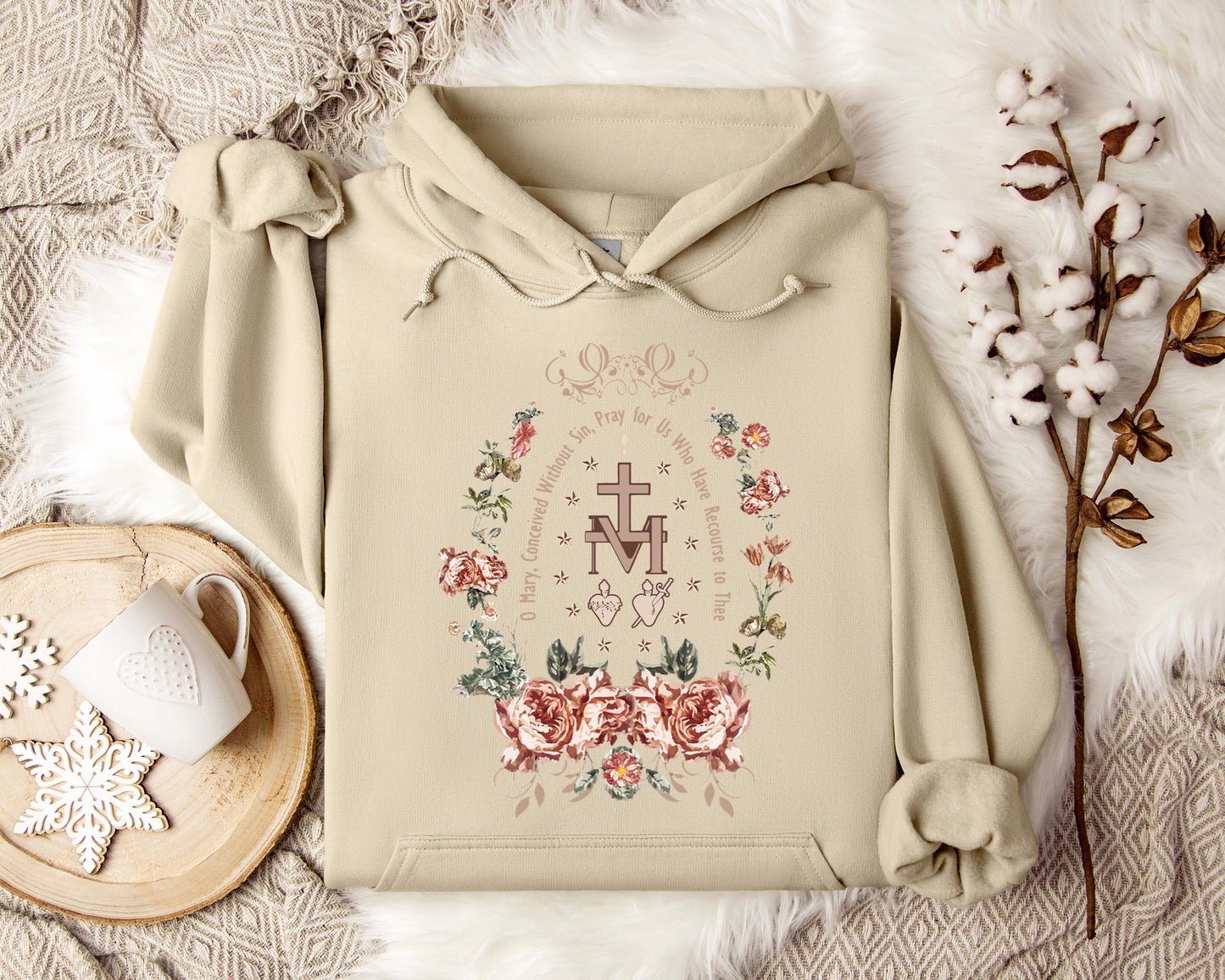 O Mary Conceived Without Sin Pray For Us Who Have Recourse To Thee Hoodie