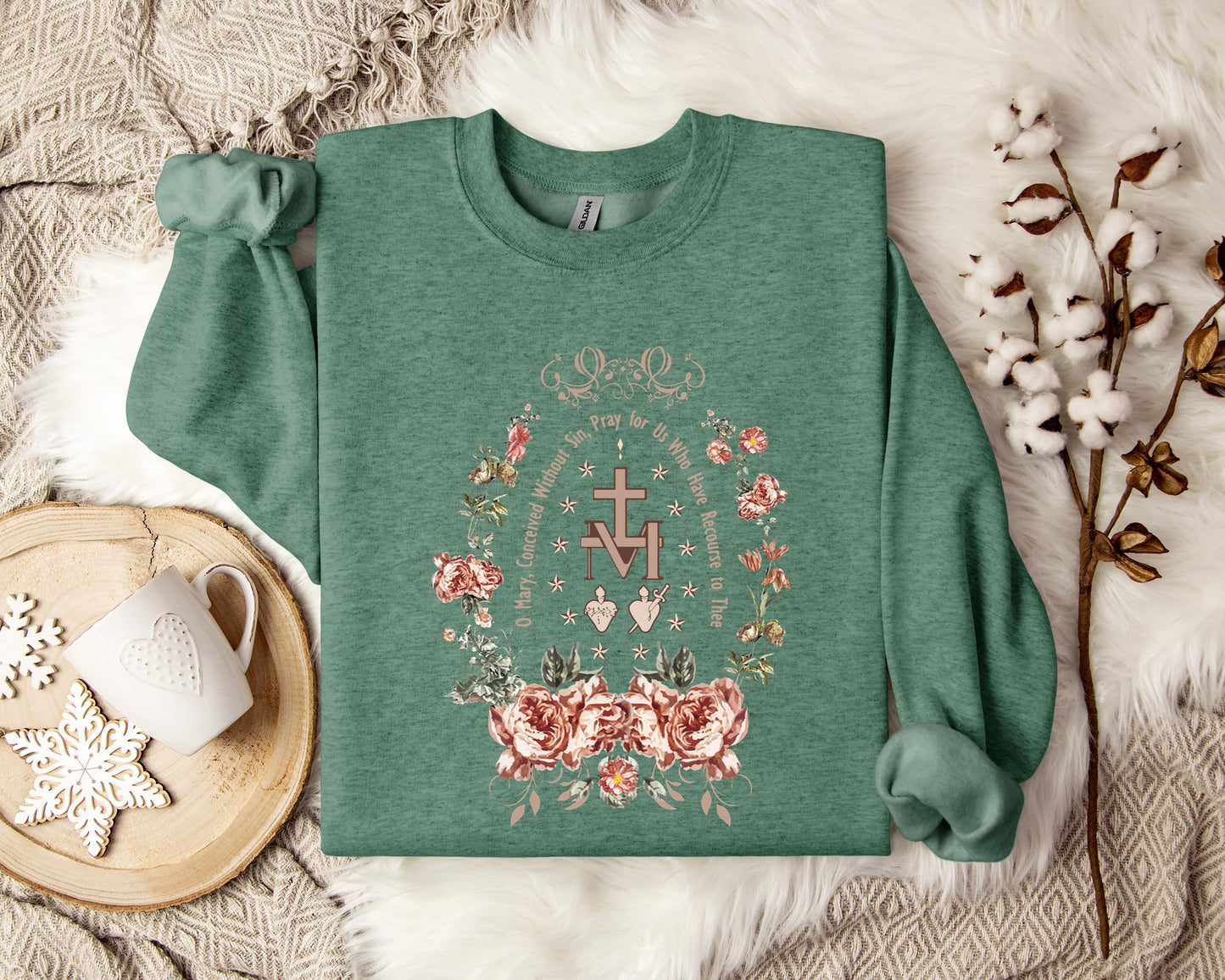 O Mary Conceived Without Sin Pray For Us Who Have Recourse To Thee Sweatshirt