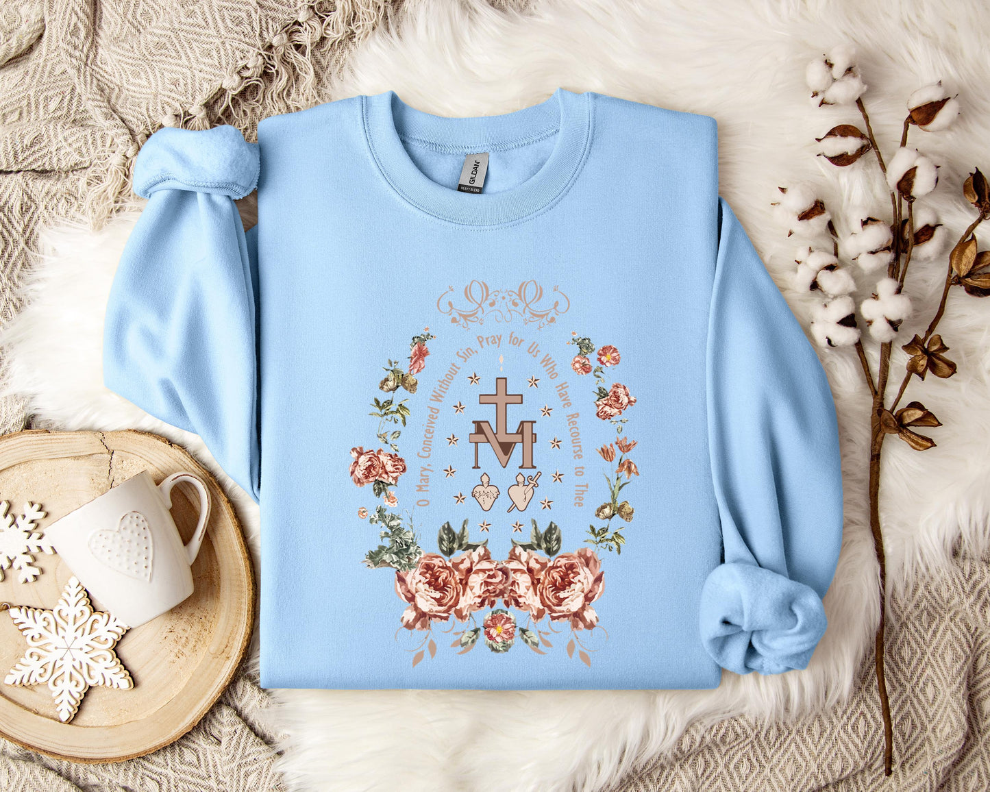 O Mary Conceived Without Sin Pray For Us Who Have Recourse To Thee Sweatshirt