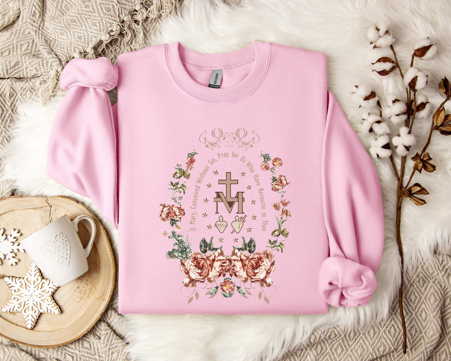 O Mary Conceived Without Sin Pray For Us Who Have Recourse To Thee Sweatshirt