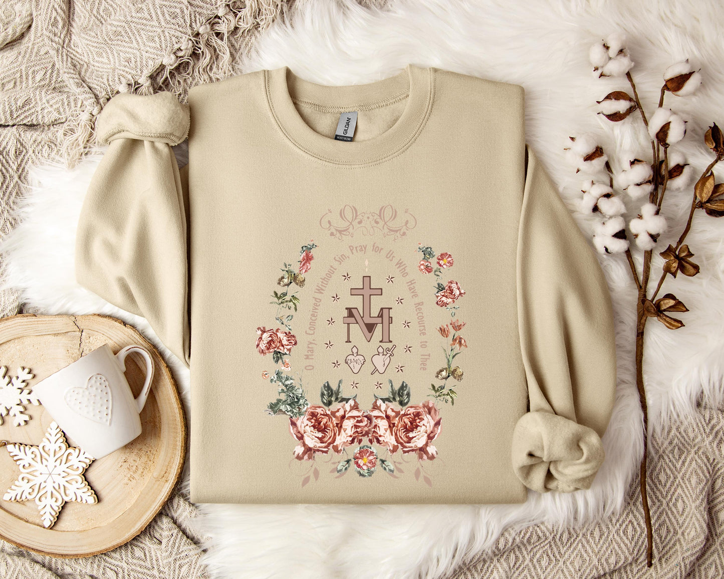 O Mary Conceived Without Sin Pray For Us Who Have Recourse To Thee Sweatshirt