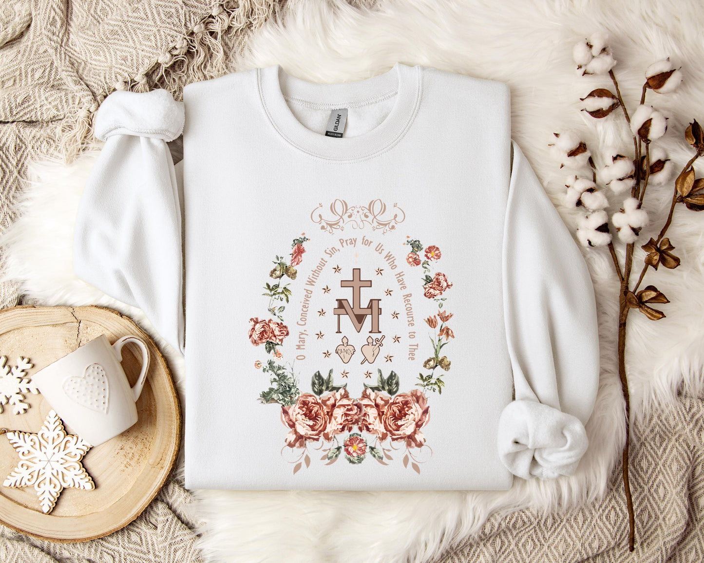 O Mary Conceived Without Sin Pray For Us Who Have Recourse To Thee Sweatshirt