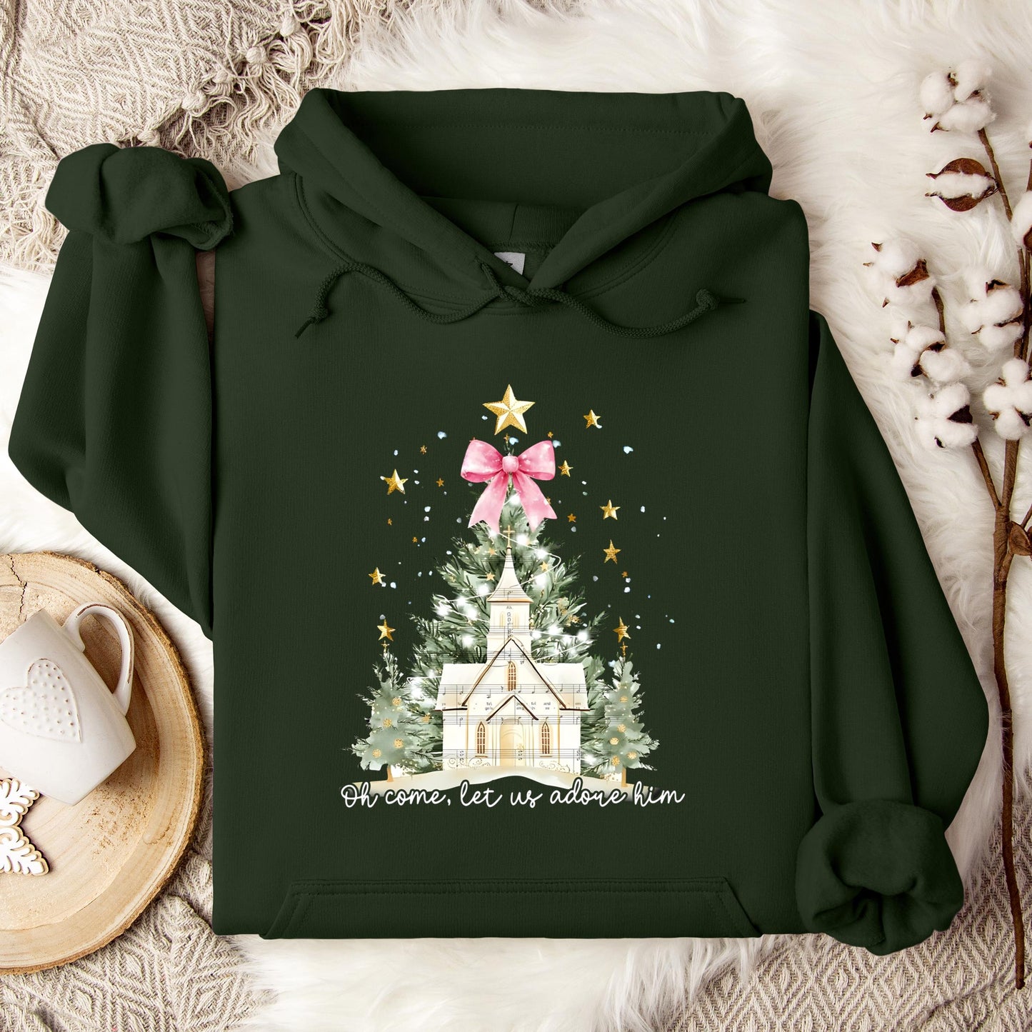 Oh Come Let Us Adore Him 01 Hoodie