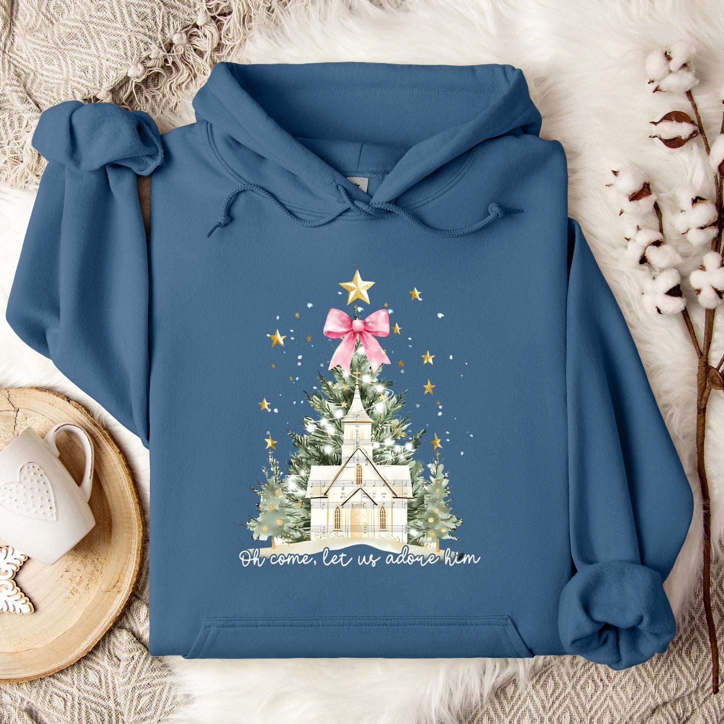 Oh Come Let Us Adore Him 01 Hoodie