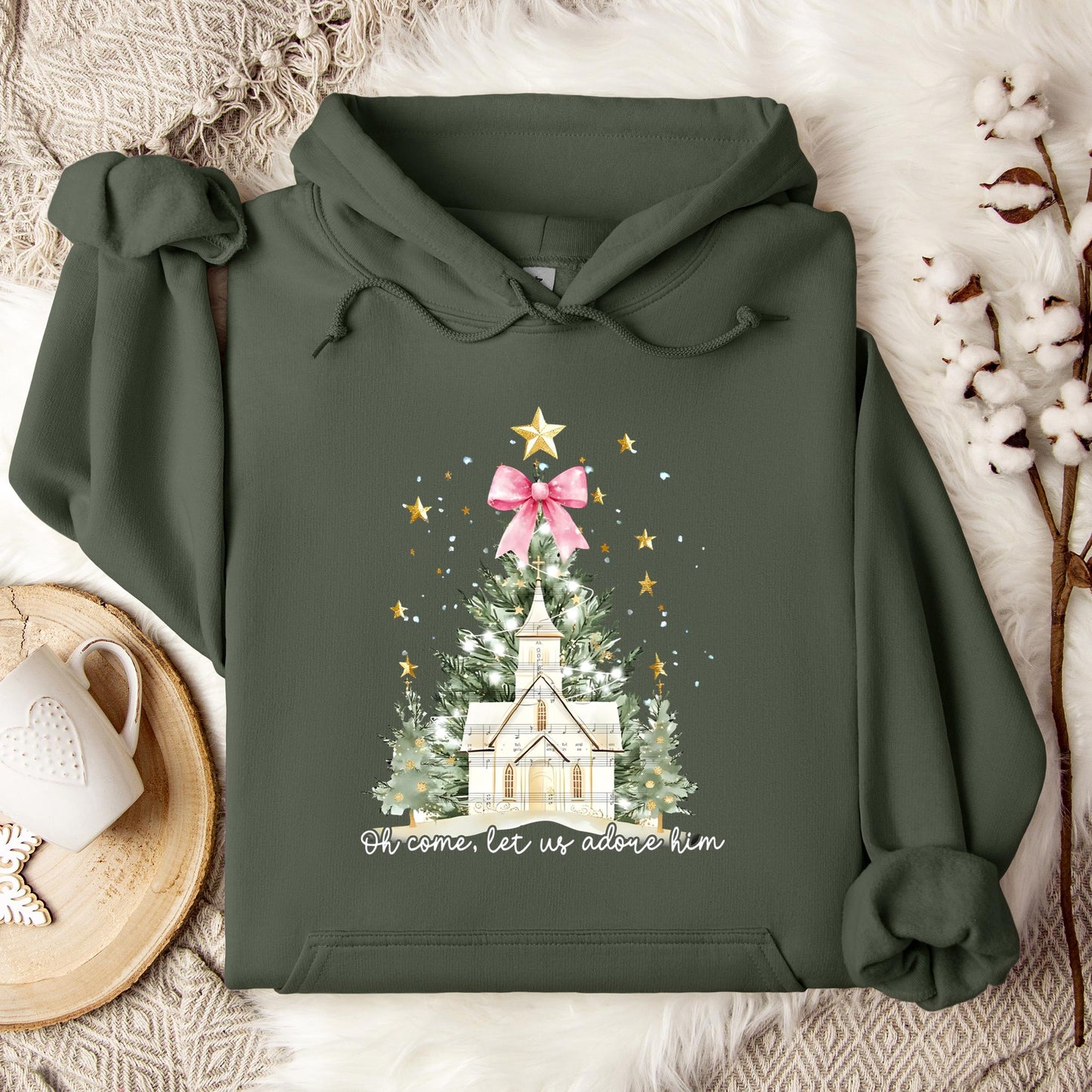 Oh Come Let Us Adore Him 01 Hoodie