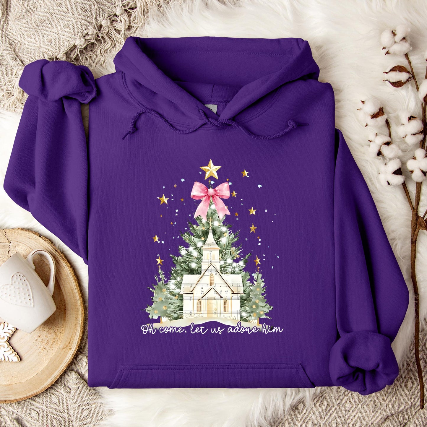 Oh Come Let Us Adore Him 01 Hoodie