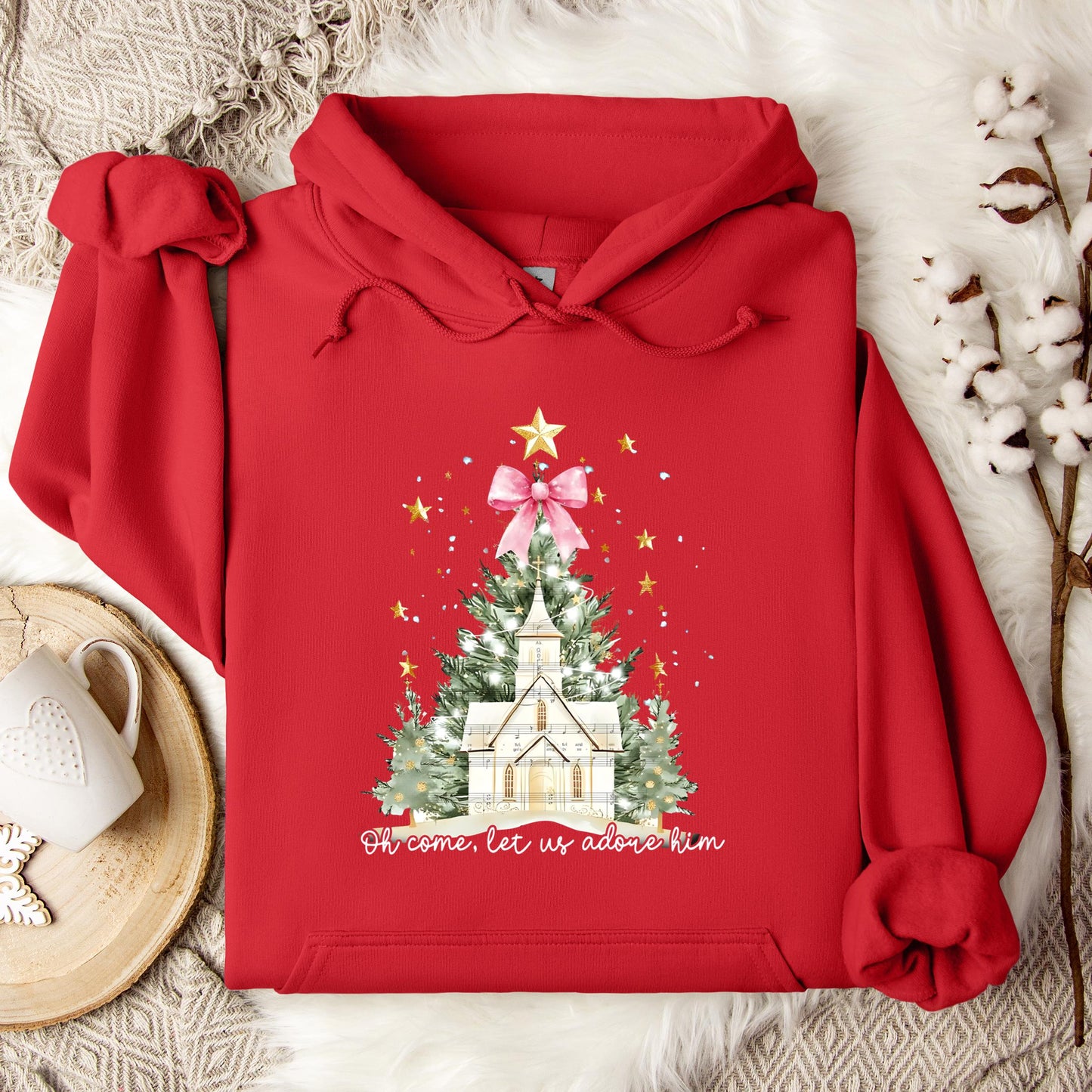 Oh Come Let Us Adore Him 01 Hoodie