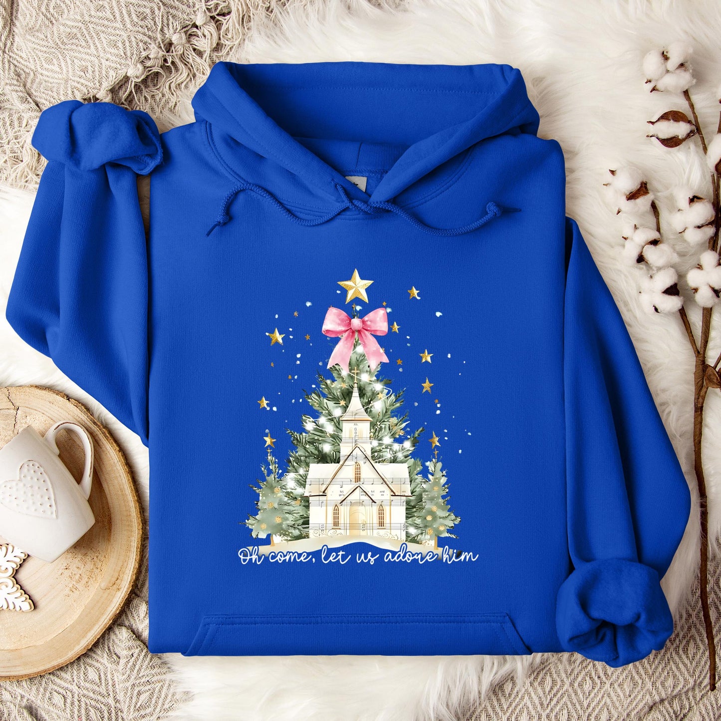 Oh Come Let Us Adore Him 01 Hoodie