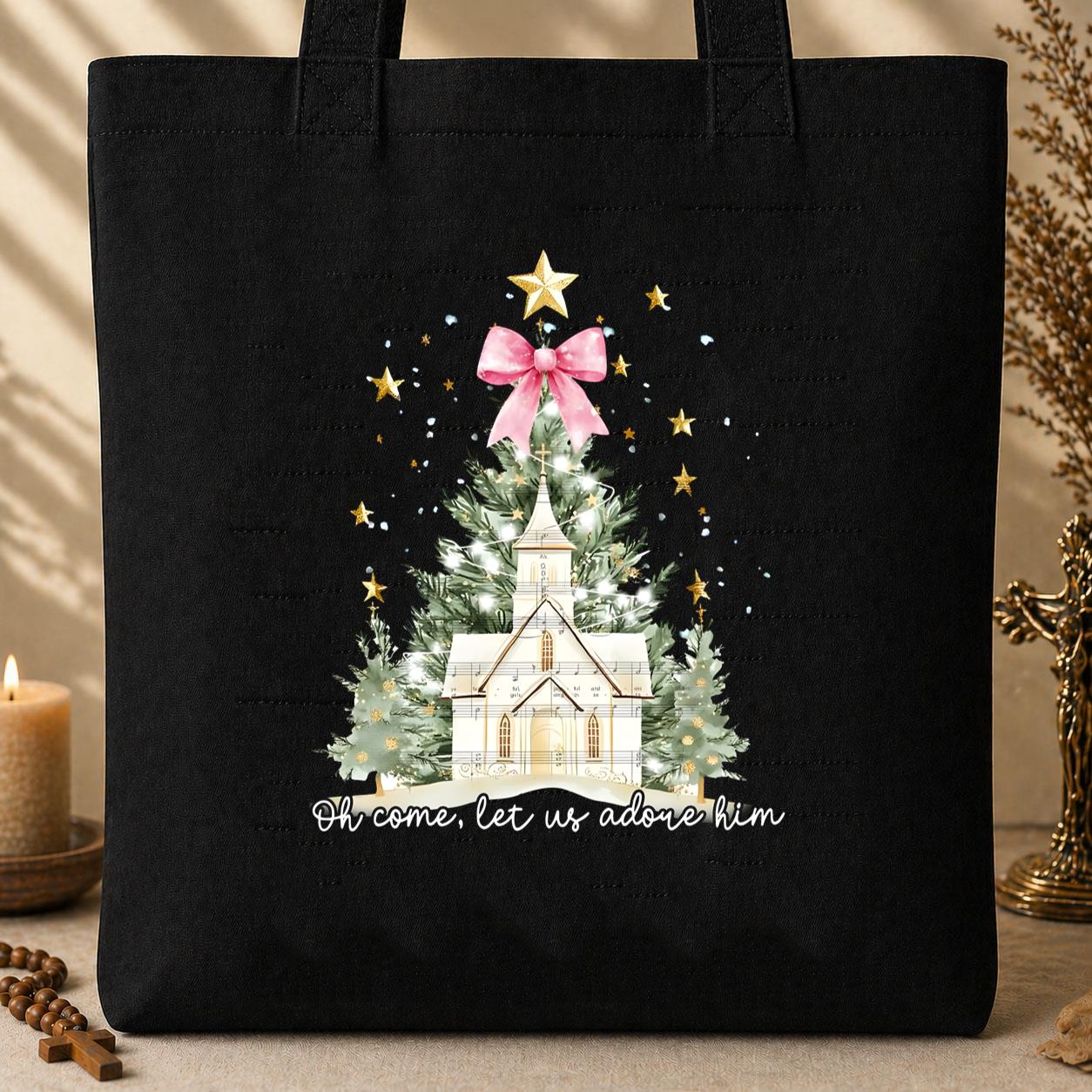 Oh Come Let Us Adore Him 01 Tote Bag